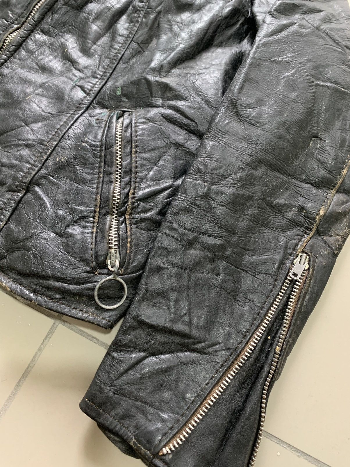 Brooks Brothers × Vintage VINTAGE BROOKS LEATHER JACKET 60s Size US S / EU 44-46 / 1 - 3 Thumbnail