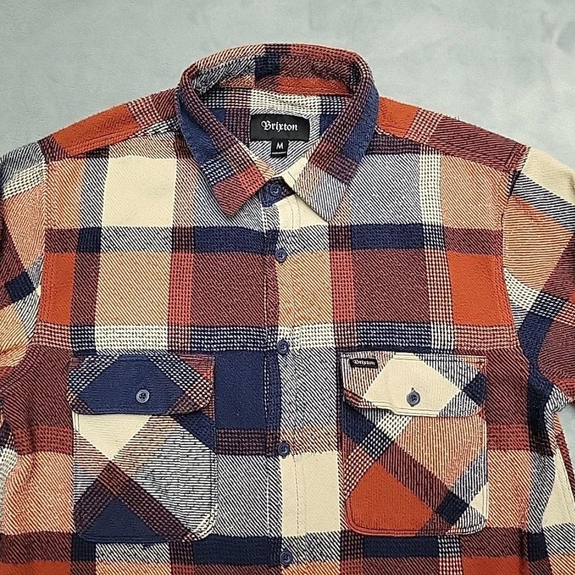Brixton Brixton Shirt Mens Medium Multicolor Plaid Flannel Long Sleeve Button-Up Casual Workwear Size US M / EU 48-50 / 2 - 3 Thumbnail