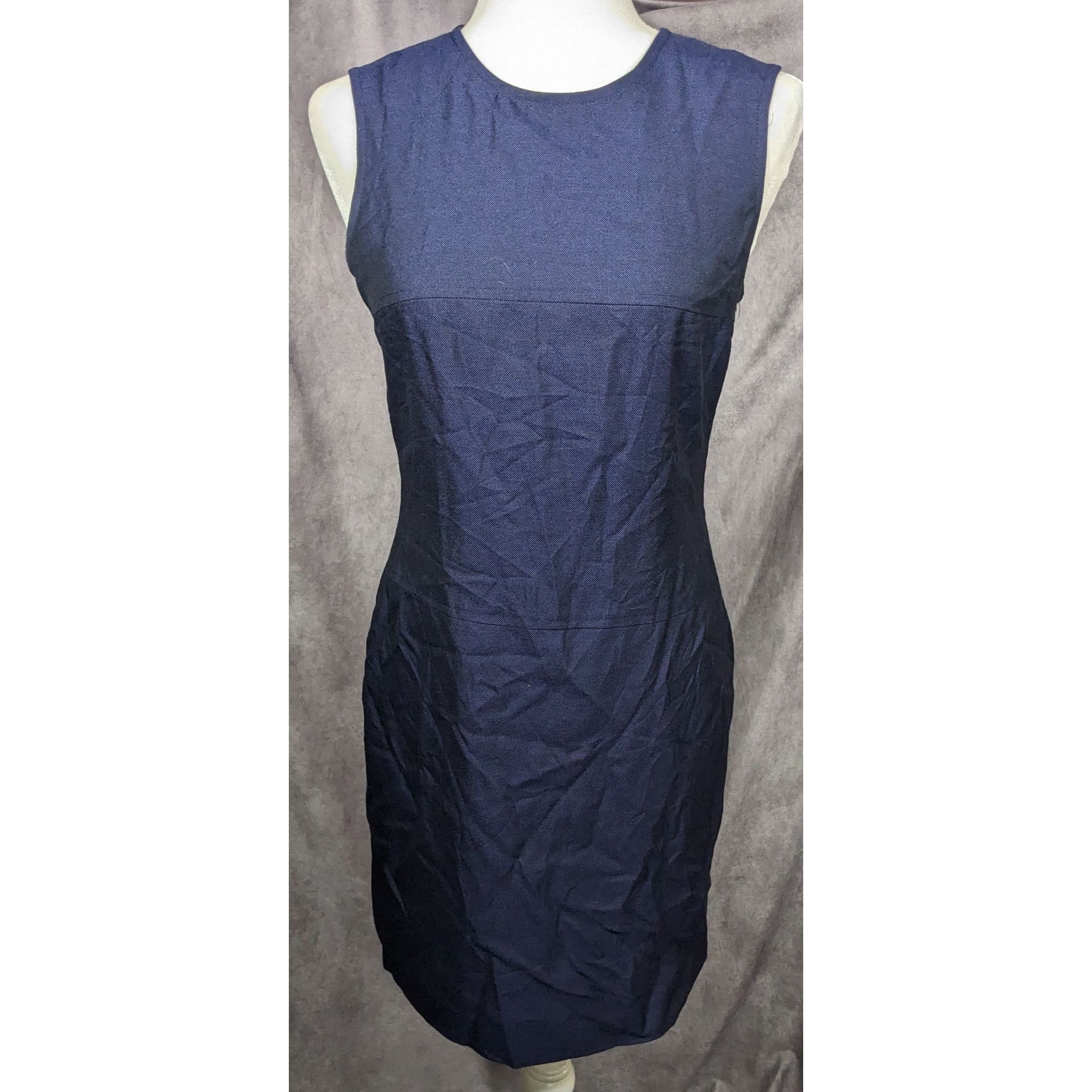 Kasper Vintage Kasper A.S.L. Petite Navy Dress Suit (Dress And Coat Size S / US 4 / IT 40 - 6 Thumbnail