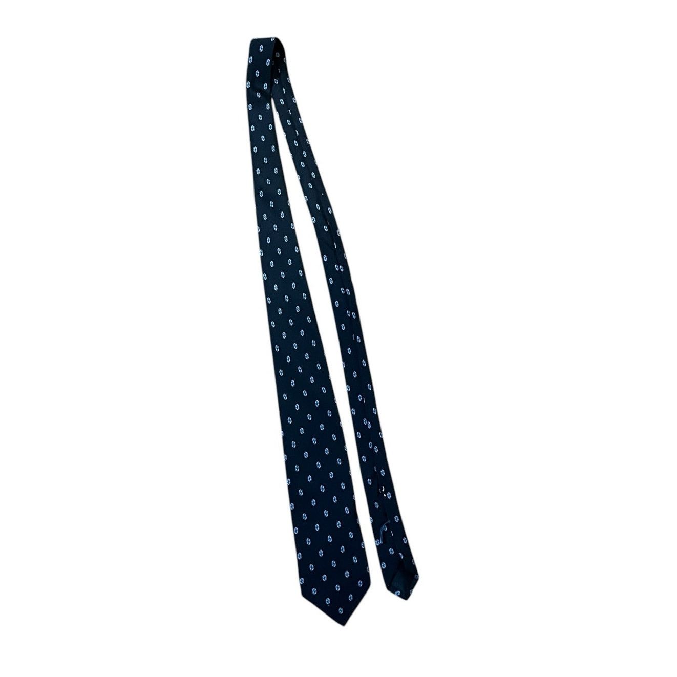 Brioni Brioni Handmade Italy Dark Blue silk tie Geometric Pattern Size ONE SIZE - 4 Thumbnail