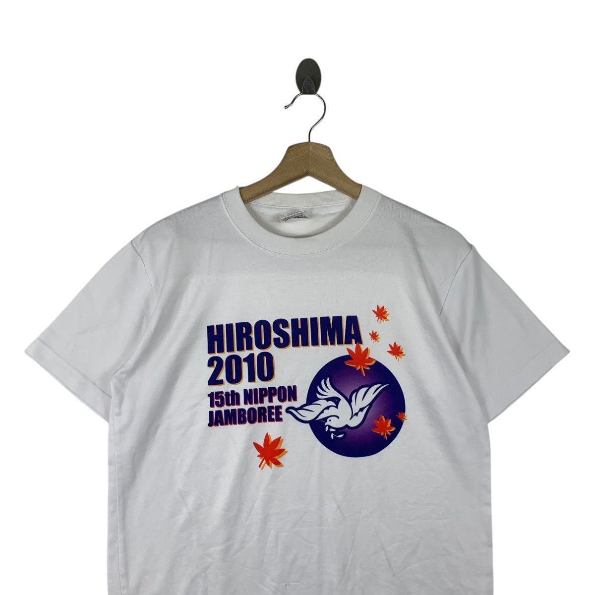 Vintage NIPPON JAMBOREE SCOUT 2010 Hiroshima 15th Tee Shirt Top Size US M / EU 48-50 / 2 - 2 Thumbnail