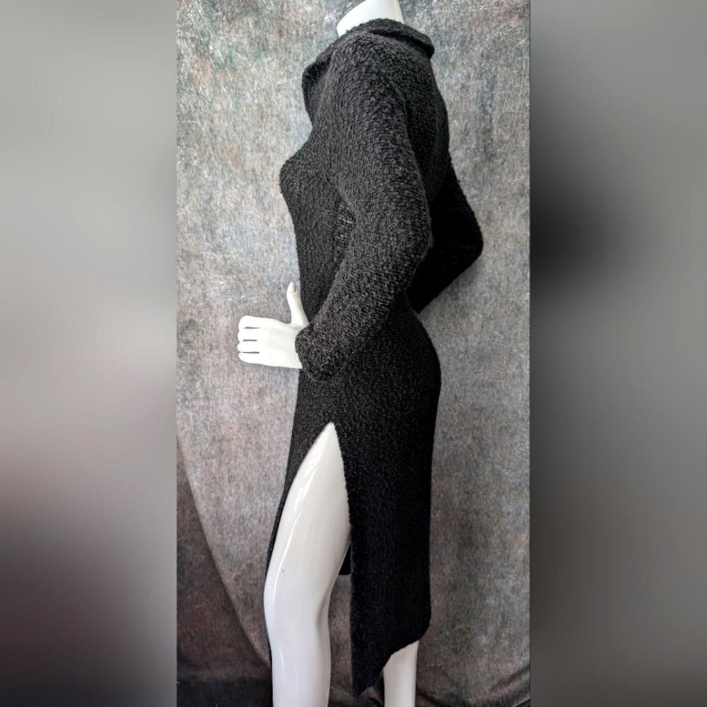 Designer Y2K 2000s Luly K Wool Blend Textured Long Cardigan Size S / US 4 / IT 40 - 2 Thumbnail
