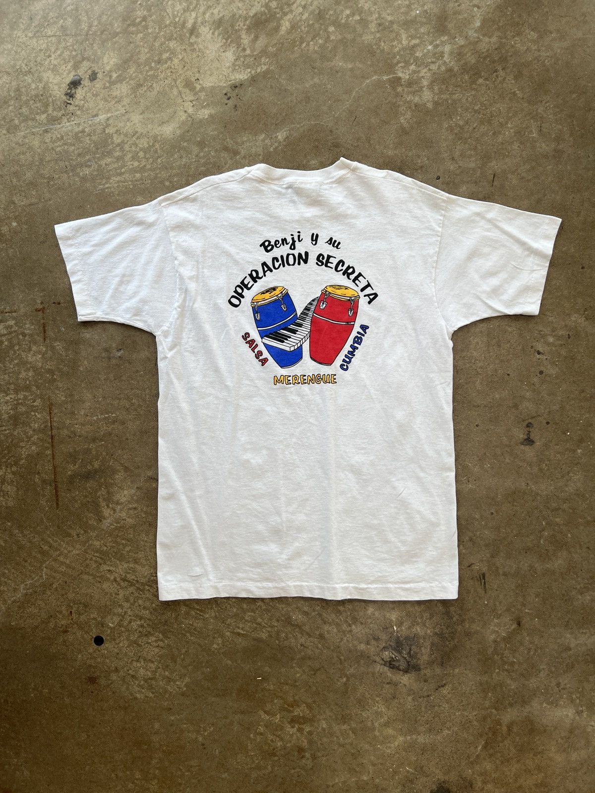 Vintage Vintage Operacion Secreta Salsa Merengue Cumbia Music Tee XL Size US XL / EU 56 / 4 - 2 Thumbnail