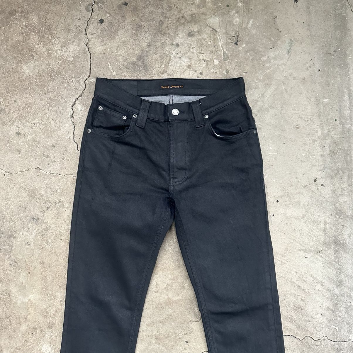 Nudie Jeans Nudie Jeans thight terry Black Denim Organic Slim Size US 29 - 2 Thumbnail