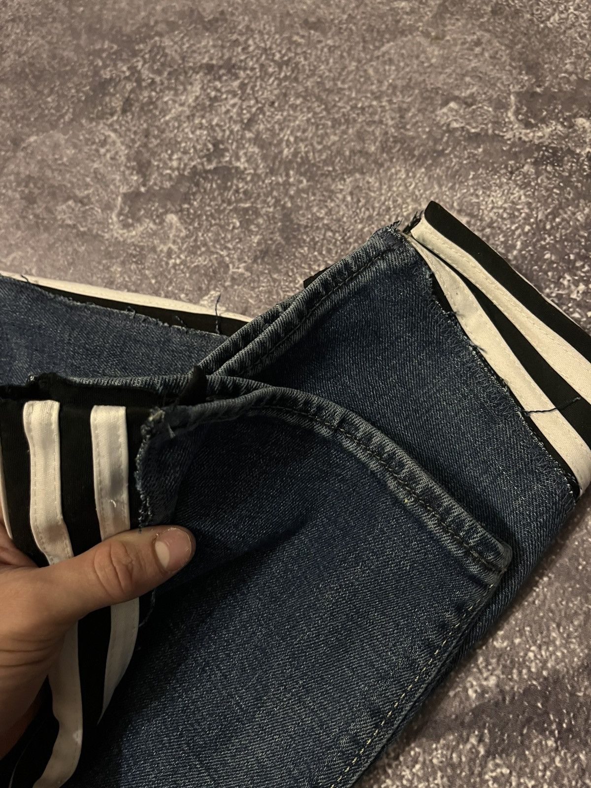 Adidas Diesel If Six Was Nine Custom rework ripped Diesel X Adidas japanese style jeans Grailed