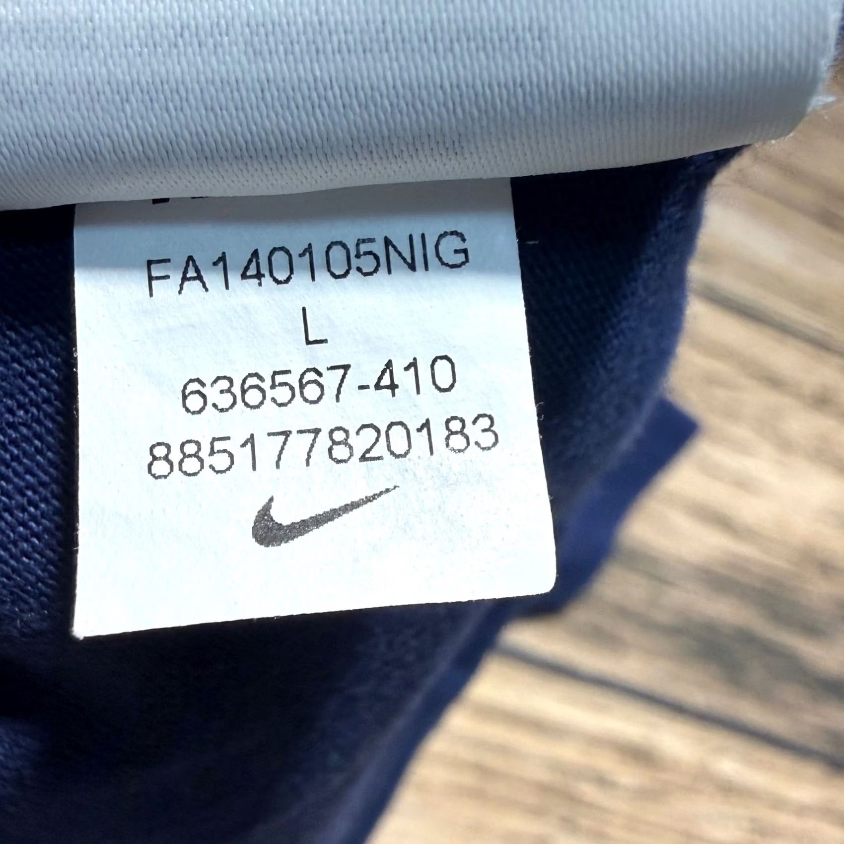 Nike Nike Paris Saint-Germain T-Shirt Mens L Slim Navy Blue PSG Soccer 636567-410 Size US L / EU 52-54 / 3 - 7 Thumbnail