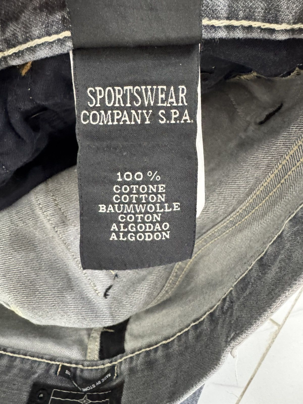 Stone Island grey Stone Island cotton straight leg jeans Size US 36 / EU 52 - 6 Thumbnail