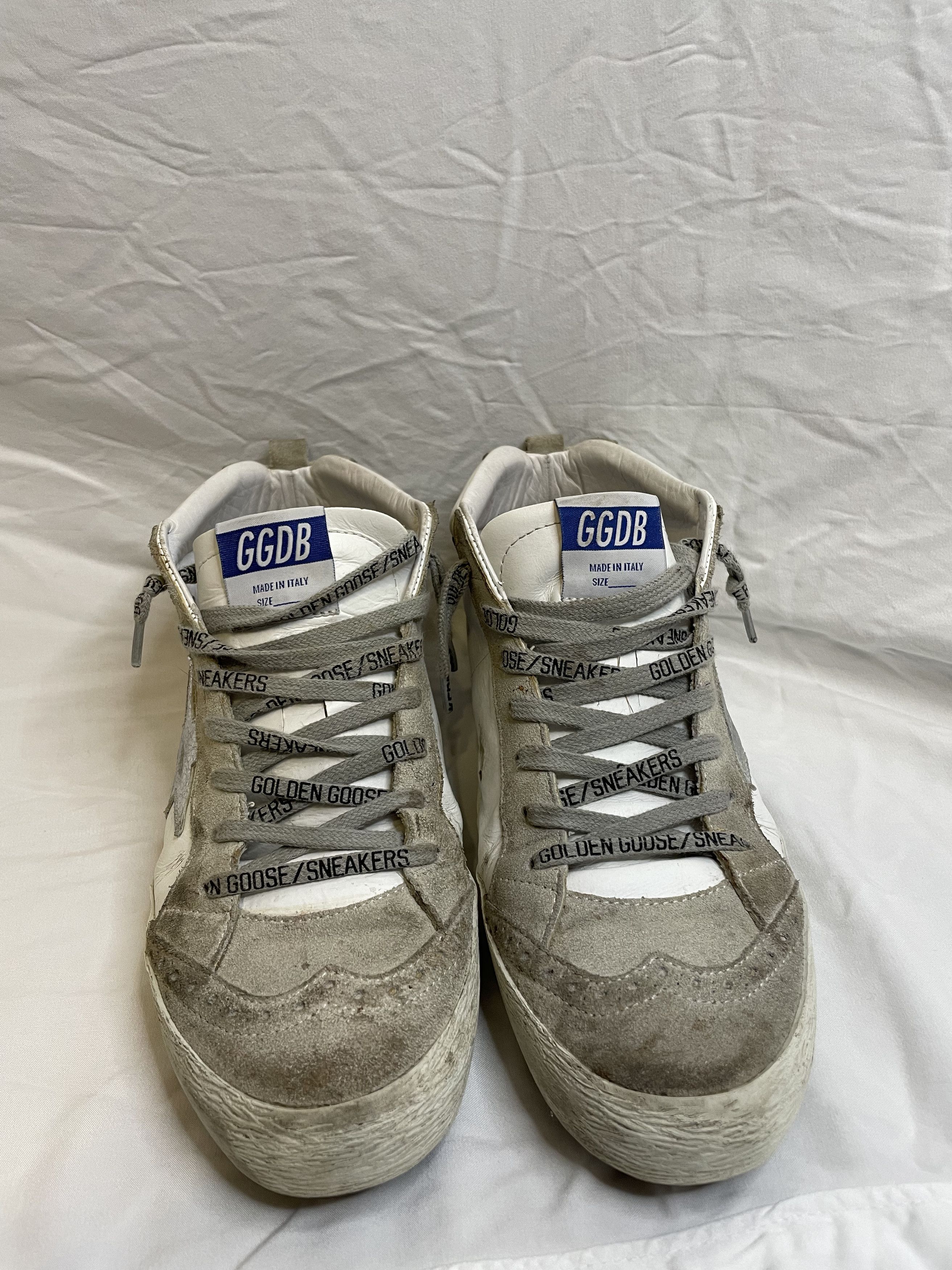 Golden Goose Golden Goose Mid Star Leather White High Top Sneakers Size US 8.5 / IT 38.5 - 1 Thumbnail