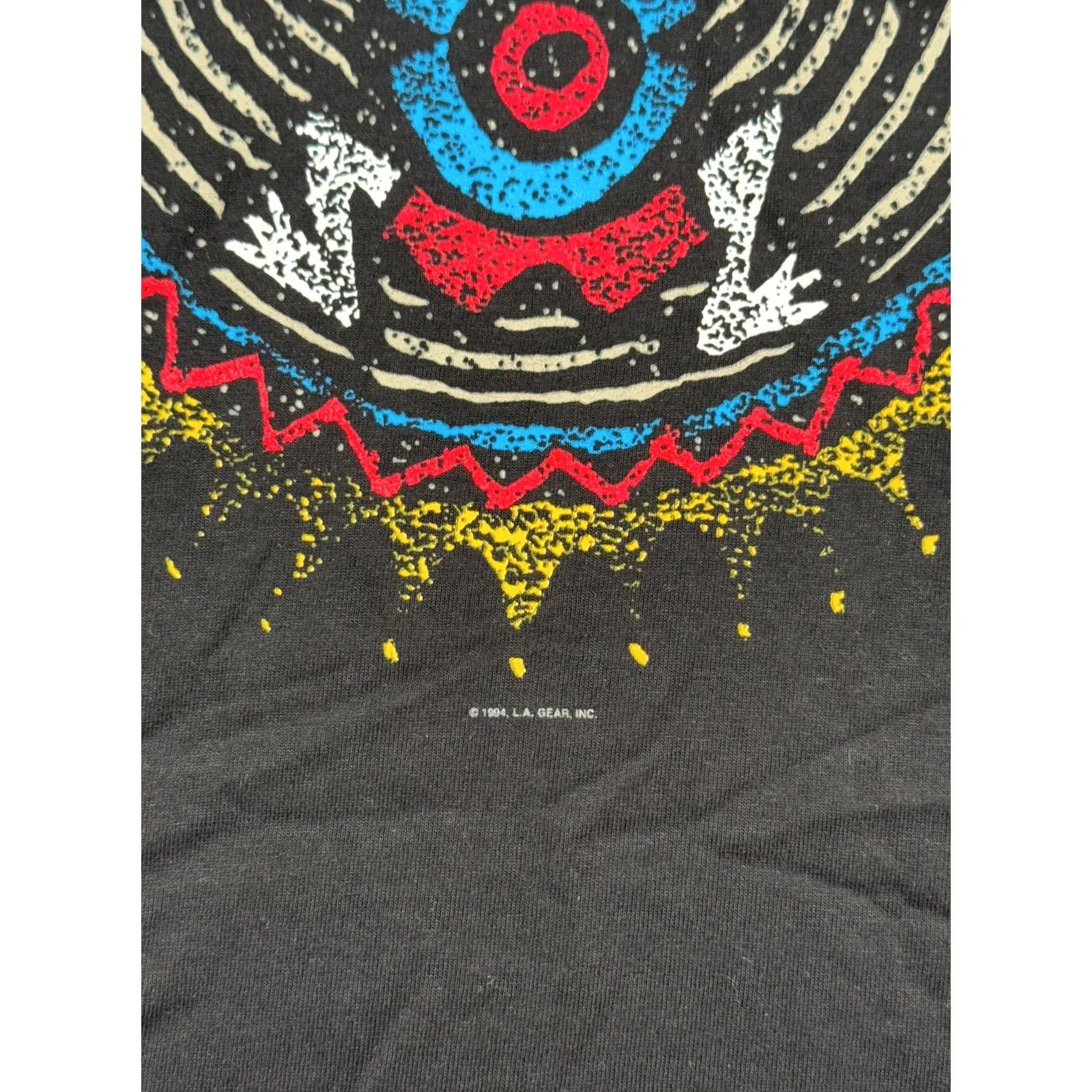 La Gear VINTAGE LA Gear Shirt Mens XL Black Kort God Graphic Print Short Sleeve Logo Size US XL / EU 56 / 4 - 3 Thumbnail