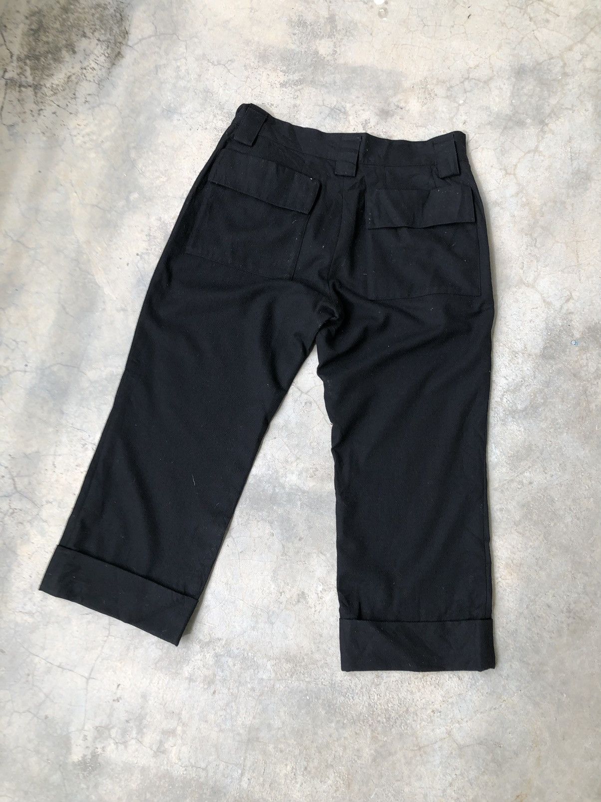 Yohji Yamamoto Yohji Yamamoto Y’s Wool Cropped 3 Quarter Fold Wool Pant Size US 30 / EU 46 - 6 Thumbnail