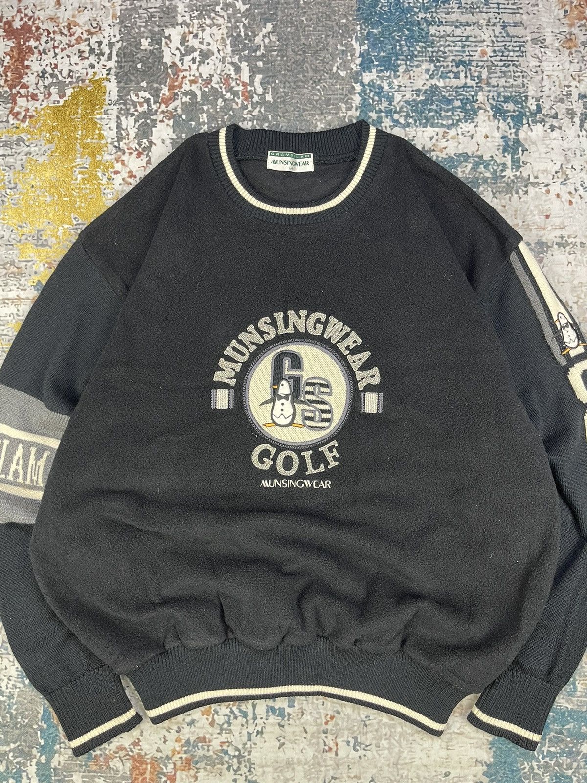 Grand Slam Vintage Mungsingwear Golf Big Logo Embroidered Sweater Size US L / EU 52-54 / 3 - 2 Thumbnail