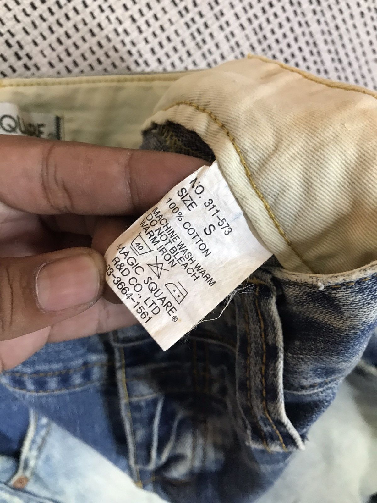 If Six Was Nine ‼️JAPANASE BRAND MAGIC SQUAD BAGGY DENIM FLARED VERY RARE Size US 29 - 11 Thumbnail