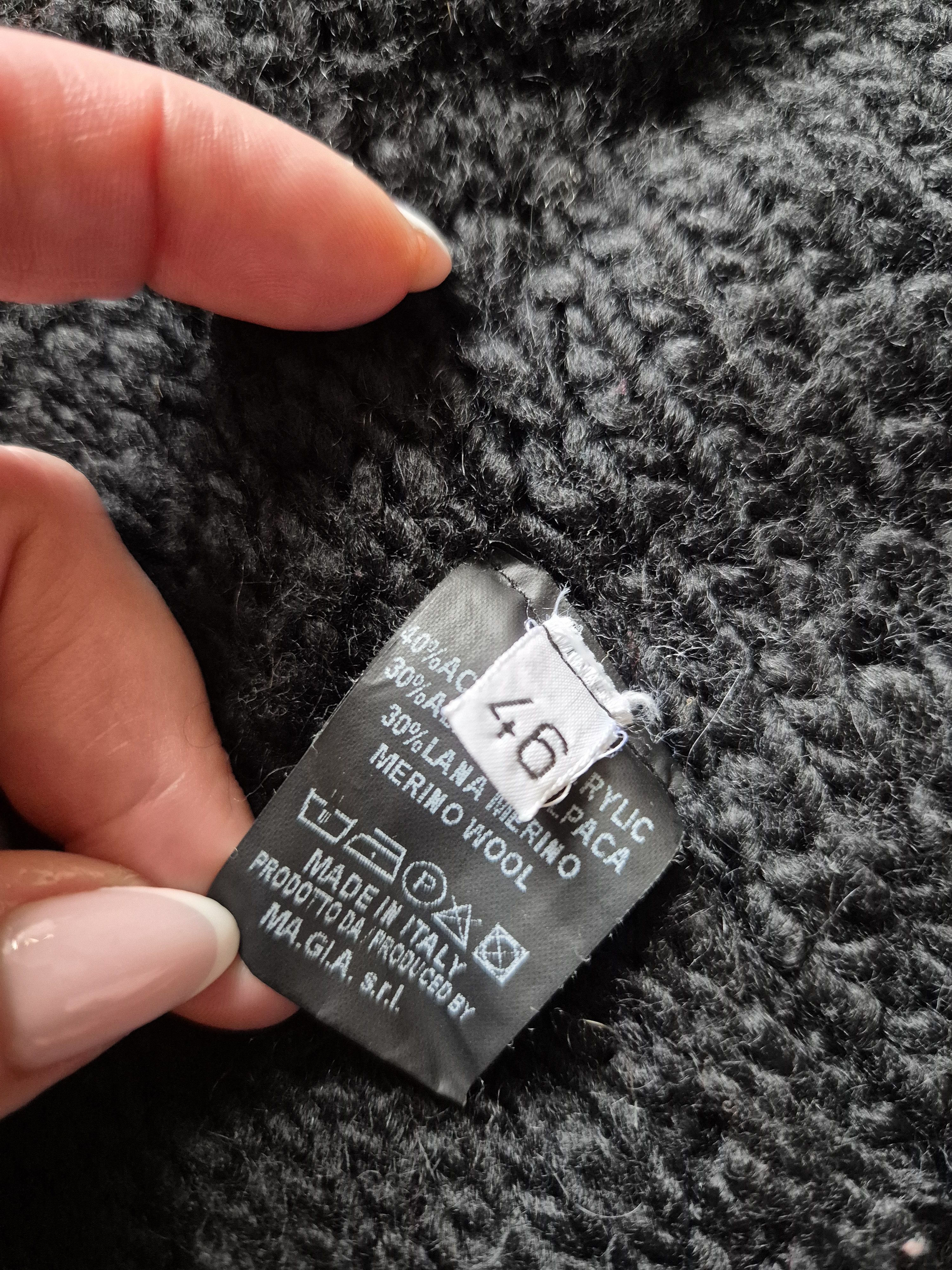 If Only Was True Avant-garde Italian designer cardigan – merino/alpaca – Size US S / EU 44-46 / 1 - 7 Thumbnail
