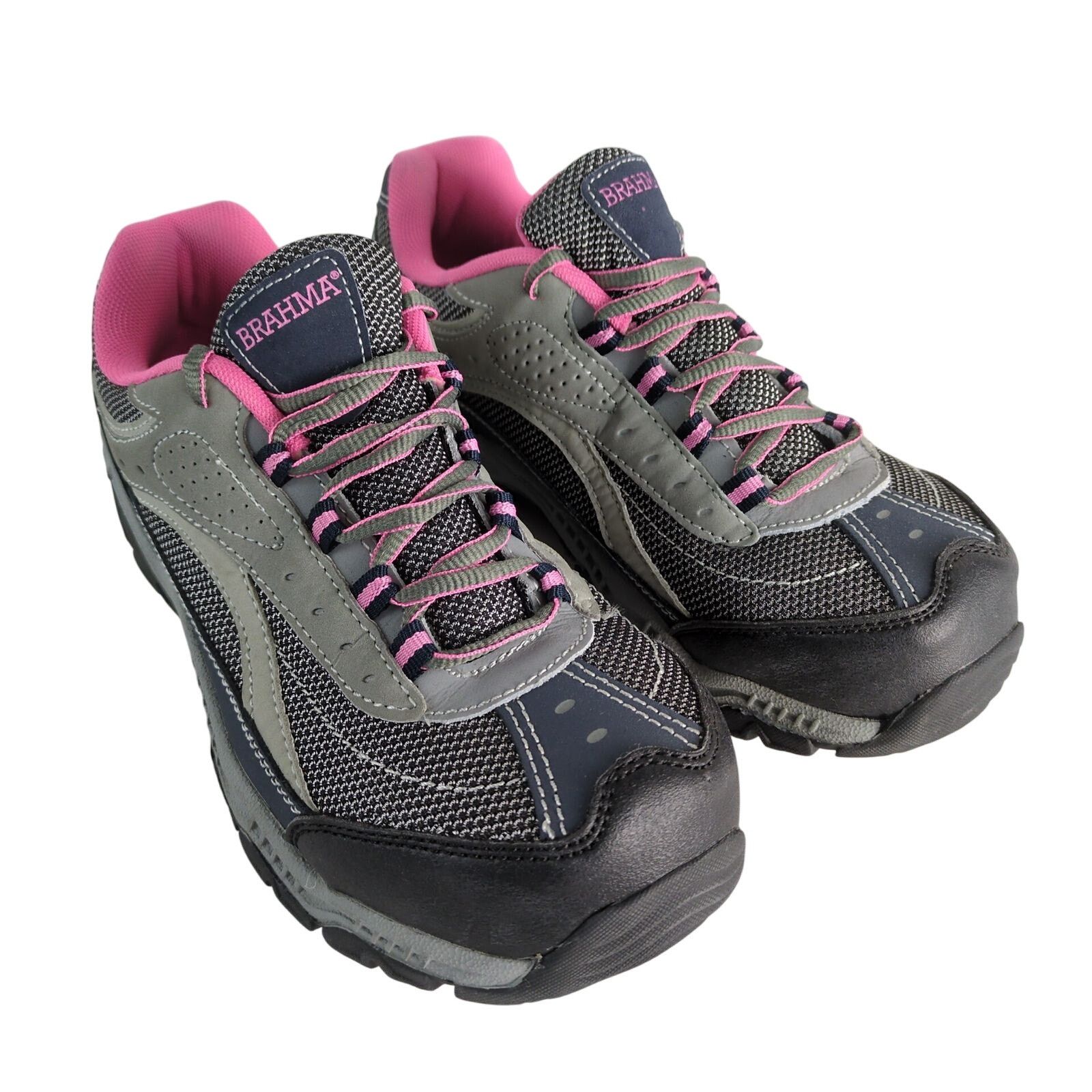 Other Brahma Sacha Steel Toe Safety Shoes Women's 8.5 Gray Pink Size US 8.5 / IT 38.5 - 8 Thumbnail