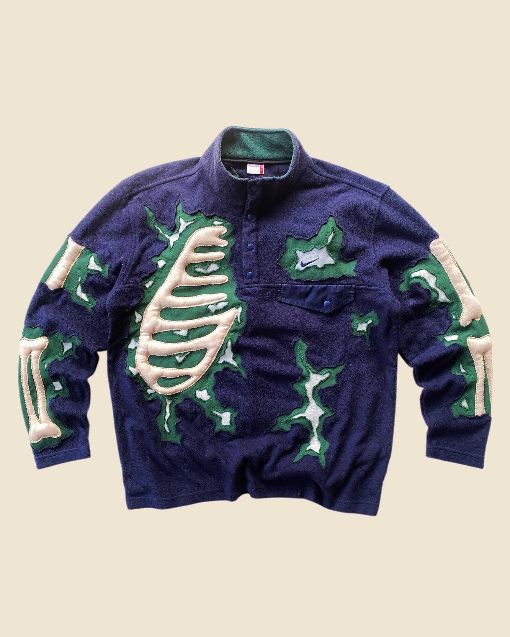 Nike 1 OF 1 REWORKED NIKE CRACKY 3D PUFF SKELETON FLEECE SIZE M Size US M / EU 48-50 / 2 - 1 Thumbnail
