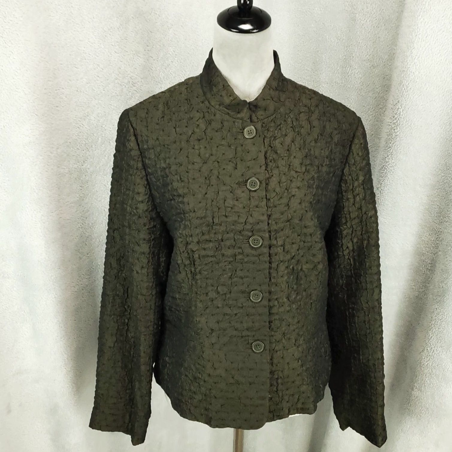 Coldwater Creek Coldwater Creek Jacket Womens M Black Button Front Lined Solid Fall Spring Winter NWT Size M / US 6-8 / IT 42-44 - 2 Thumbnail