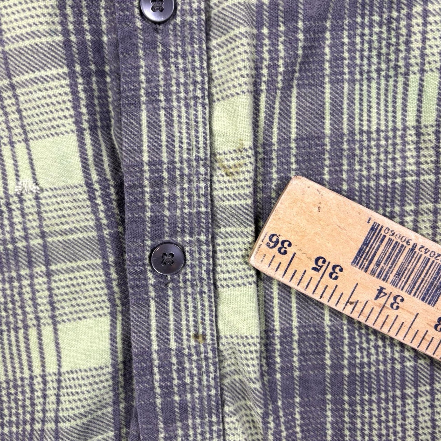 Vintage VINTAGE 90s Green Plaid Flannel Shirt Mens L Button Down Outdoors Hunting Size US L / EU 52-54 / 3 - 8 Thumbnail