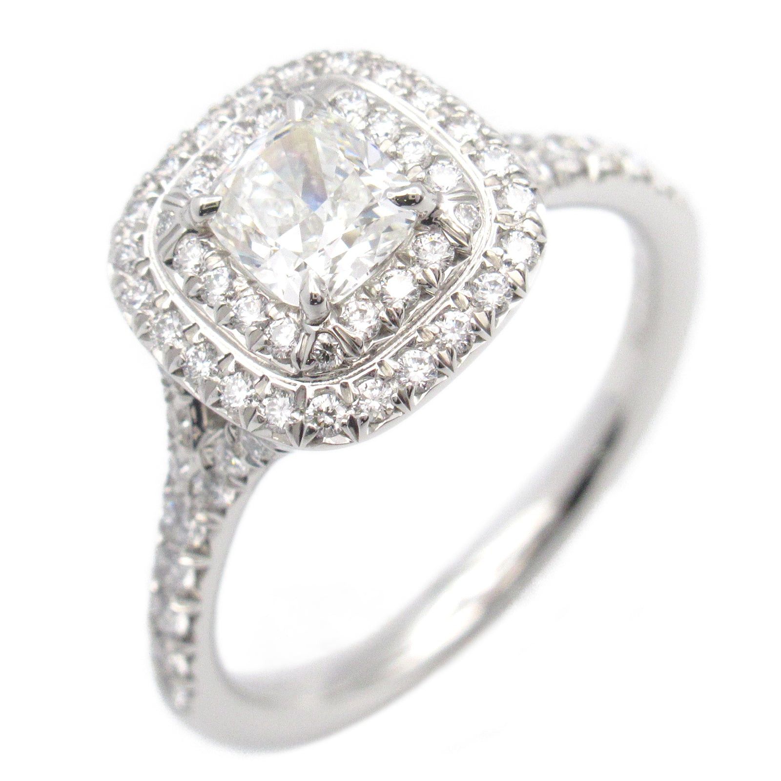 Tiffany & Co. Tiffany Co Soleste Engagement Ring Pt950 Platinum Diamond Clear Size ONE SIZE - 1 Thumbnail