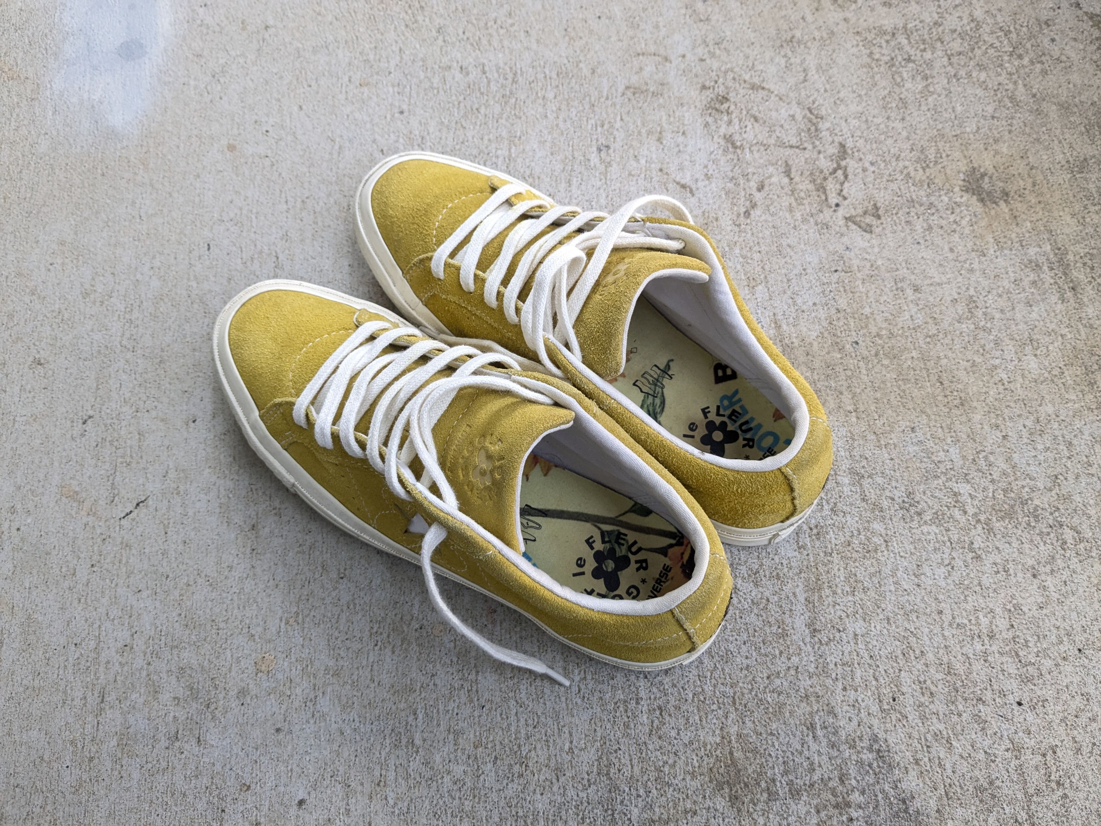 Converse × Golf Wang Converse One Star Golf Le Fleur Sulfur 6 Yellow Suede Size US 6 / EU 39 - 15 Thumbnail