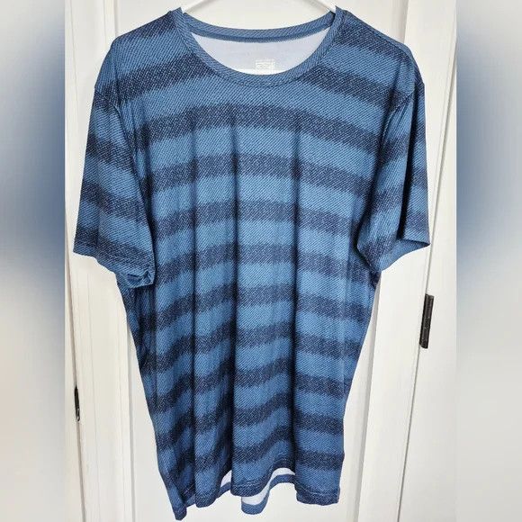 Weatherproof 32 Degrees Cool Striped Round Neck Short Slv Tee Summer Size US L / EU 52-54 / 3 - 2 Thumbnail
