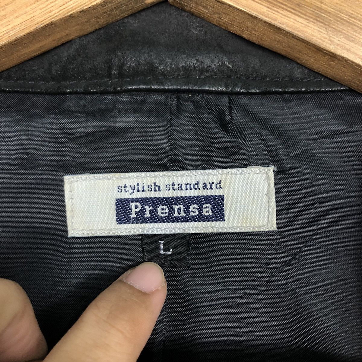 Japanese Brand Prensa Stylish Standard Suede Jacket Black Worker Essential Size US L / EU 52-54 / 3 - 18 Thumbnail