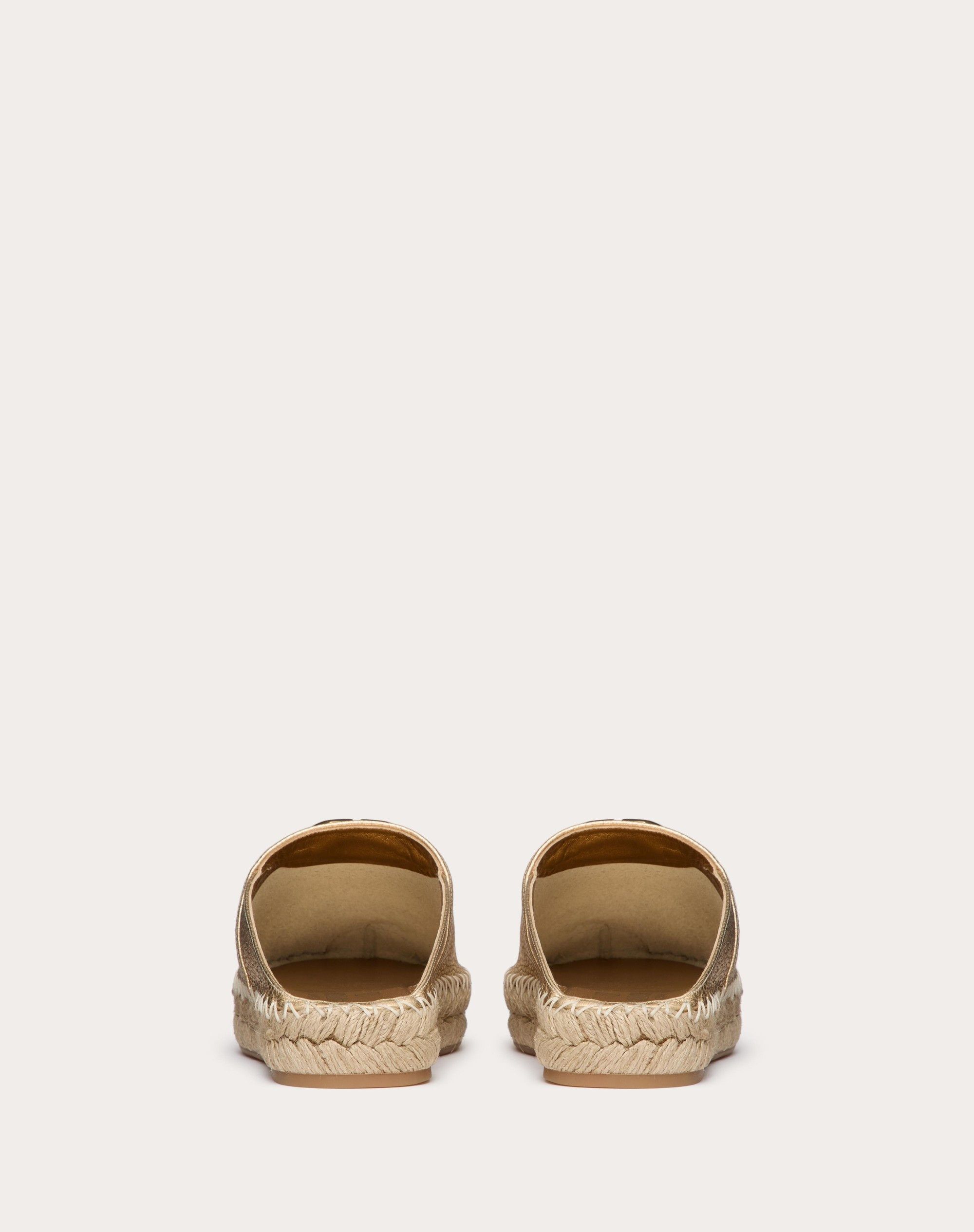 Valentino os11x0326 Vlogo Mules in Gold Size US 10 / IT 40 - 3 Thumbnail