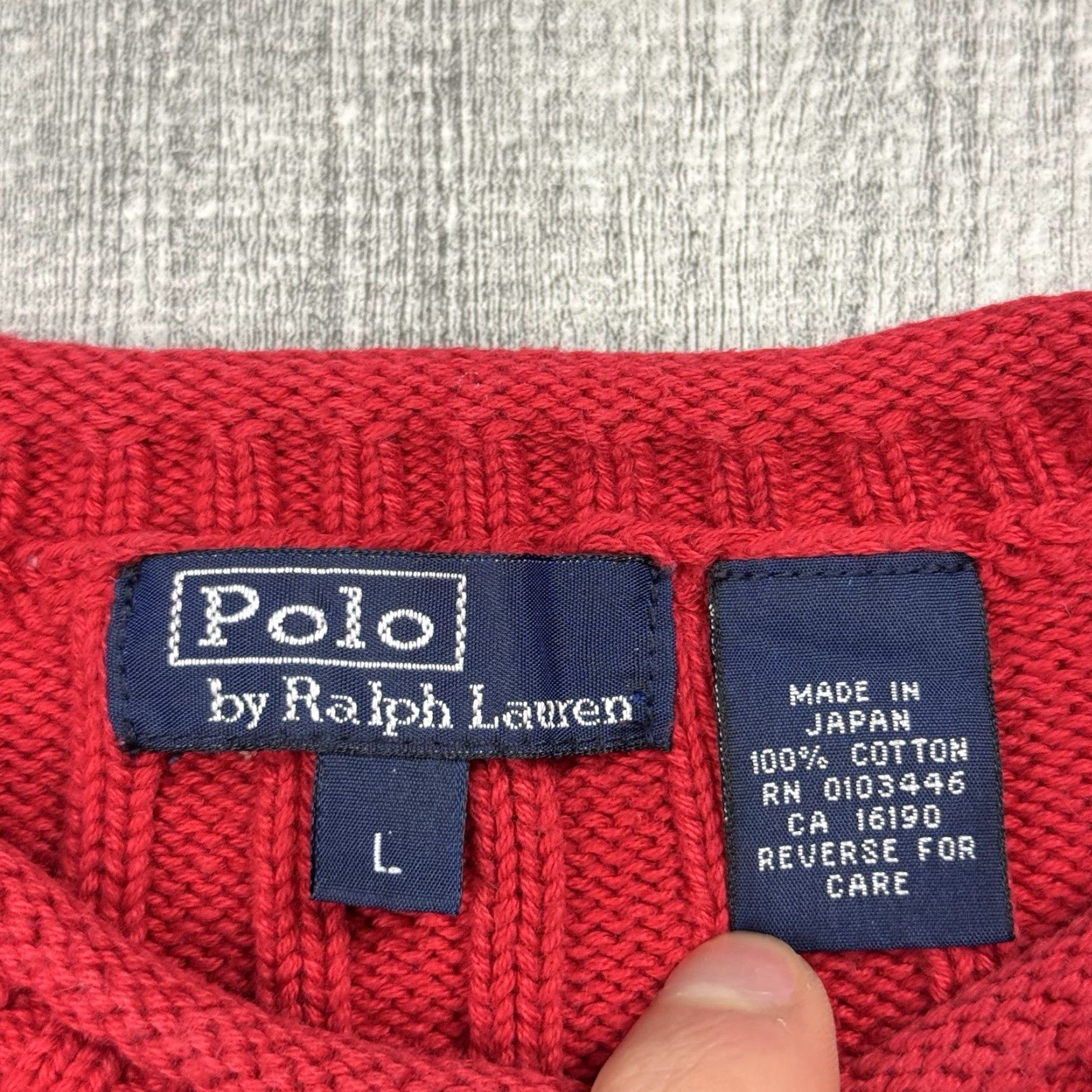 Polo Ralph Lauren VINTAGE Polo Ralph Lauren Roll Neck Sweater Red Men L Cotton Ribbed 80s Classic Preppy Size US L / EU 52-54 / 3 - 3 Thumbnail