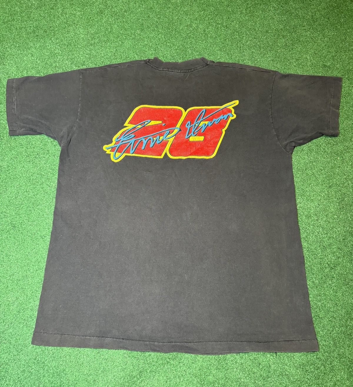 Fruit Of The Loom × NASCAR × Vintage Vtg 90s Nascar Mac Tools Racing Ernie Irvan #28 T-Shirt Size US XL / EU 56 / 4 - 5 Thumbnail