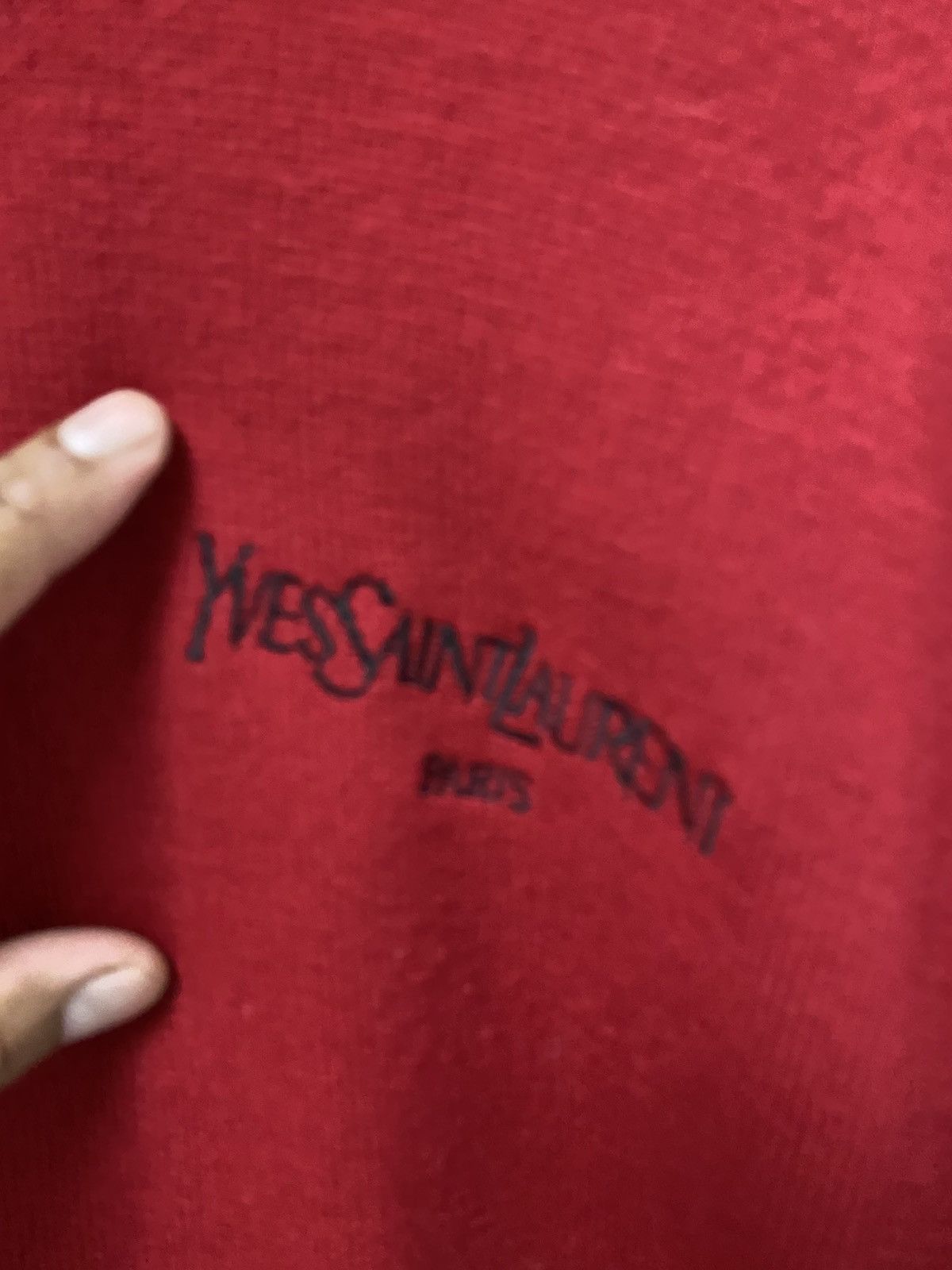 Yves Saint Laurent Vtg Yves Saint Laurent YSL Knitwear Red Size US L / EU 52-54 / 3 - 6 Thumbnail