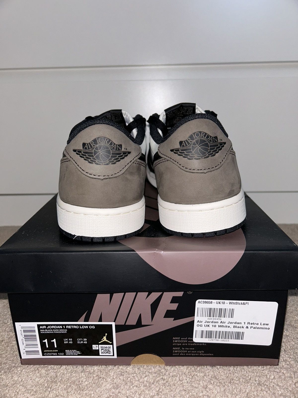 Jordan Brand × Nike Air Jordan 1 Retro Low OG “Mochas” Size US 11 / EU 44 - 3 Thumbnail