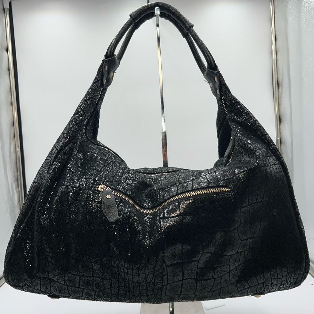 Other Lola Bernard Shimmer Croco Embossed Soft Leather Slouch Bag Size ONE SIZE - 2 Thumbnail