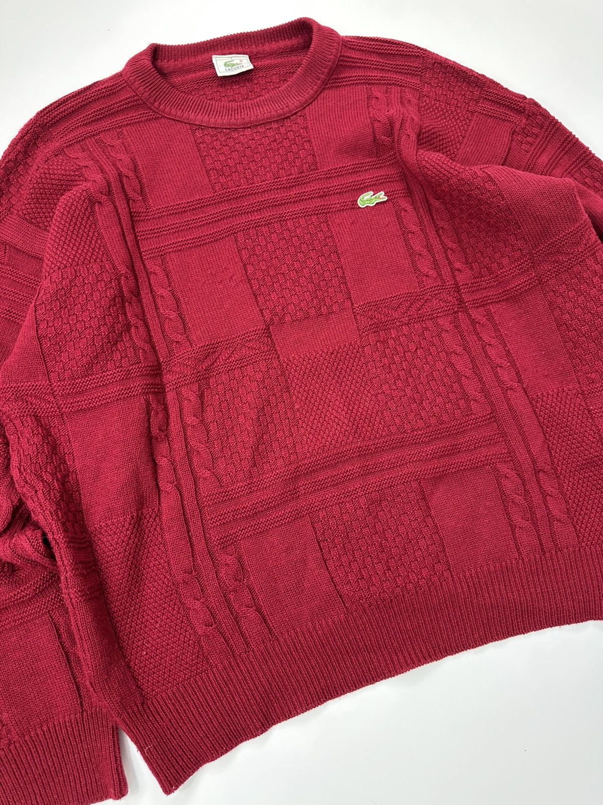 Lacoste Vintage Lacoste Casual Sweater Logo Red Size US L / EU 52-54 / 3 - 5 Thumbnail