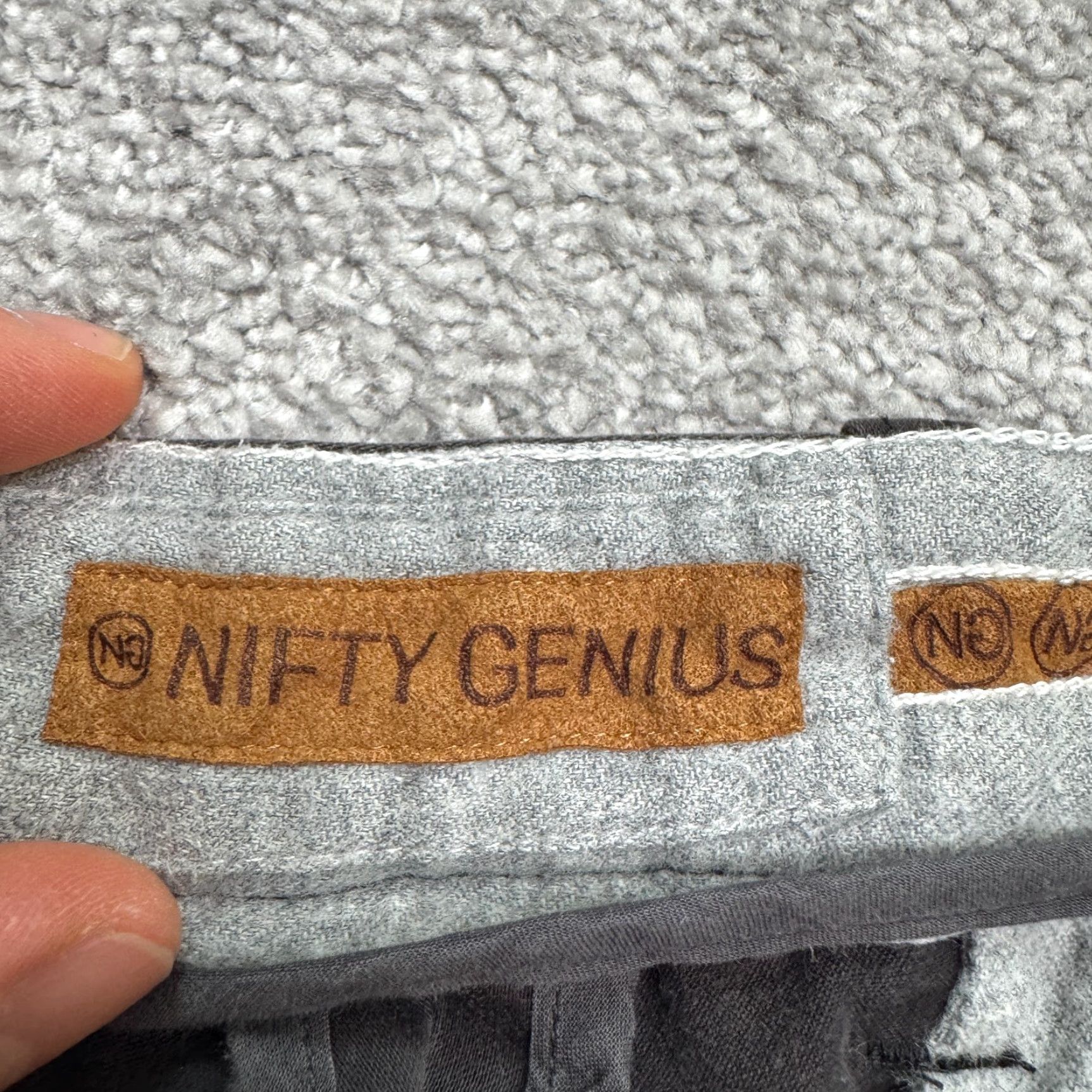Vintage Nifty Genius Pants Men 32 Gray Straight Leg Chino Regular Fit Vintage No Size US 32 / EU 48 - 6 Thumbnail