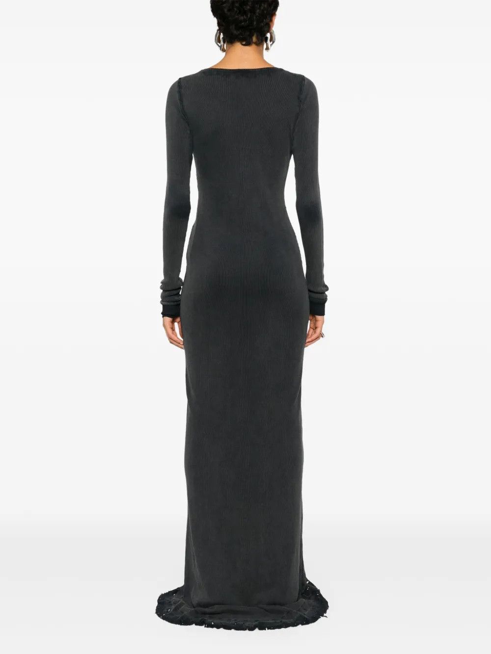 Balenciaga o1y0625 Maxi Dress in Lead Size XS / US 0-2 / IT 36-38 - 3 Thumbnail