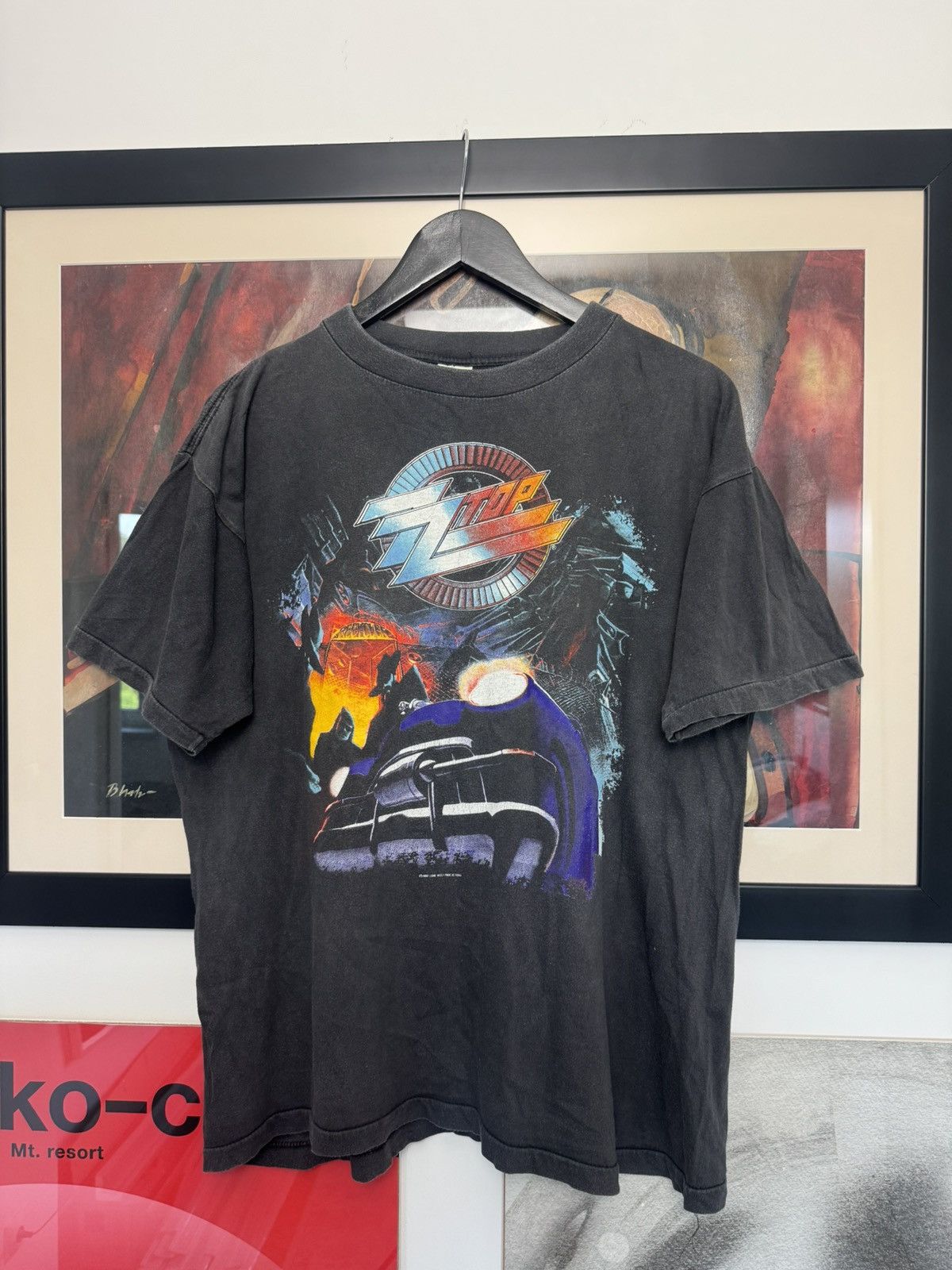 Vintage 90s Og 1991 ZZ Top Recycler World Tour Band Rock Tee