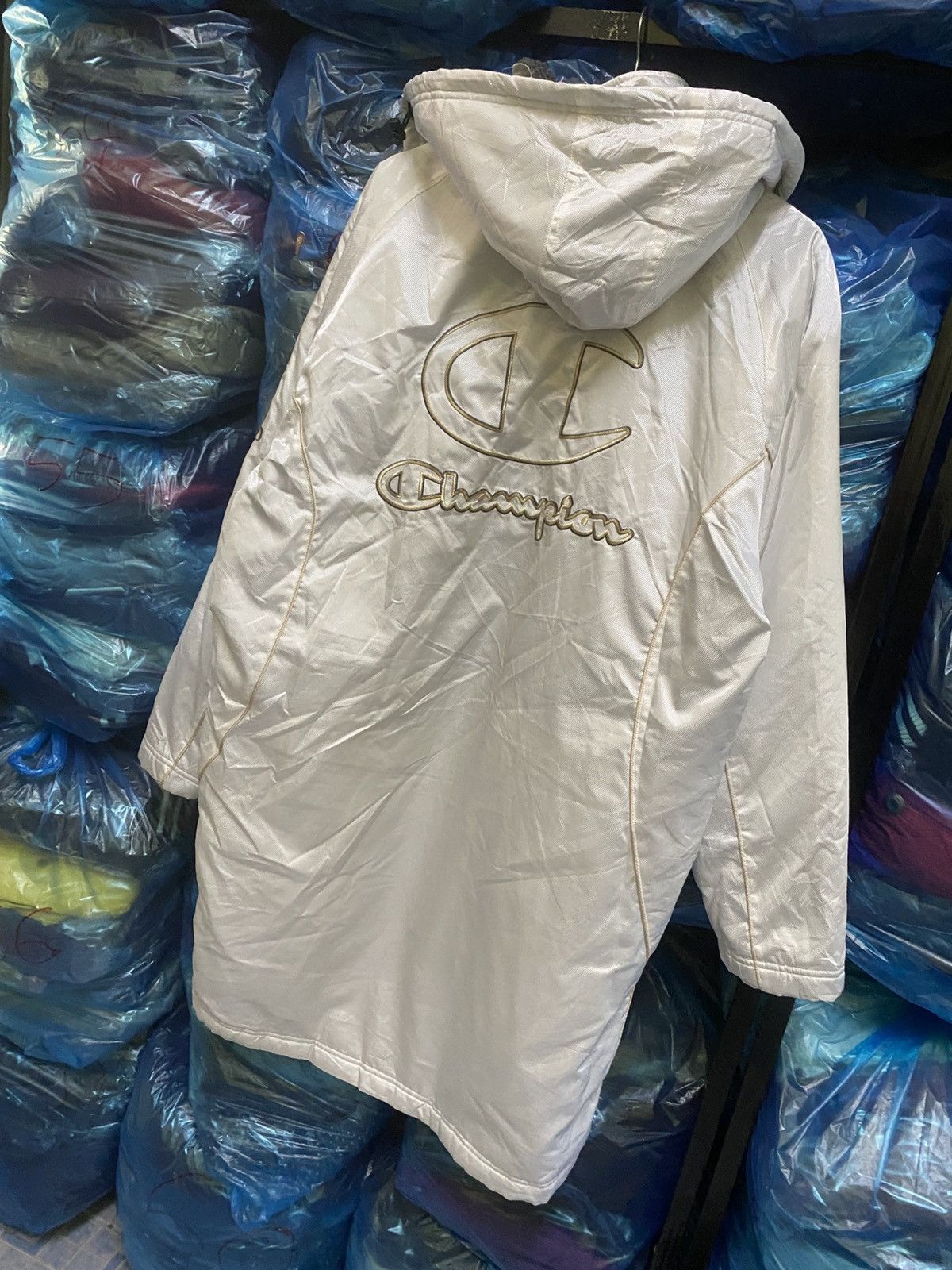 Champion Vintage Champion Japan Longline Hooded Jacket Embroidered Size US S / EU 44-46 / 1 - 9 Thumbnail