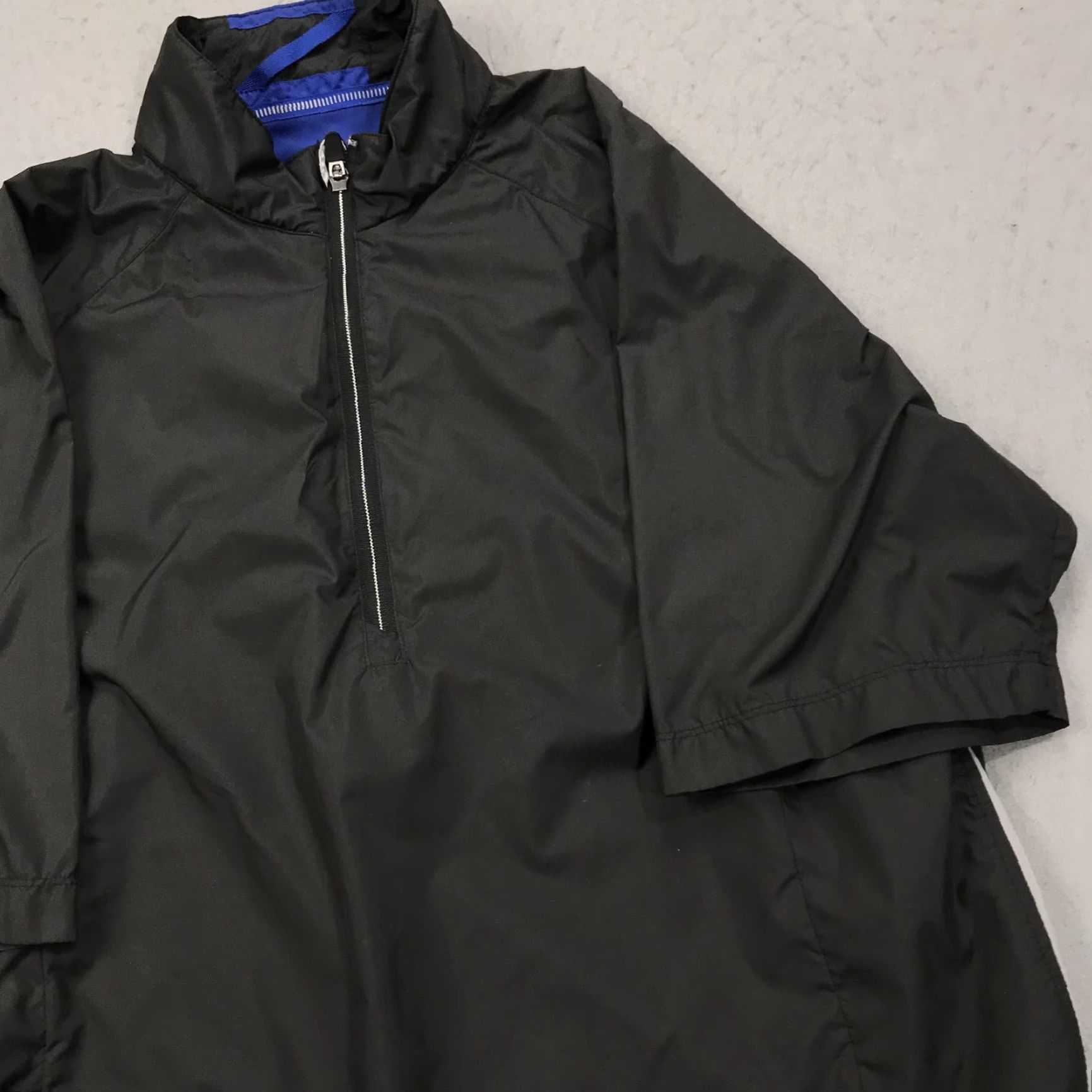 Logo 7 Zero Restriction Golf Jacket Mens Medium Black Blue 1/4 Zip Windshirt Tour Logo Size US M / EU 48-50 / 2 - 3 Thumbnail