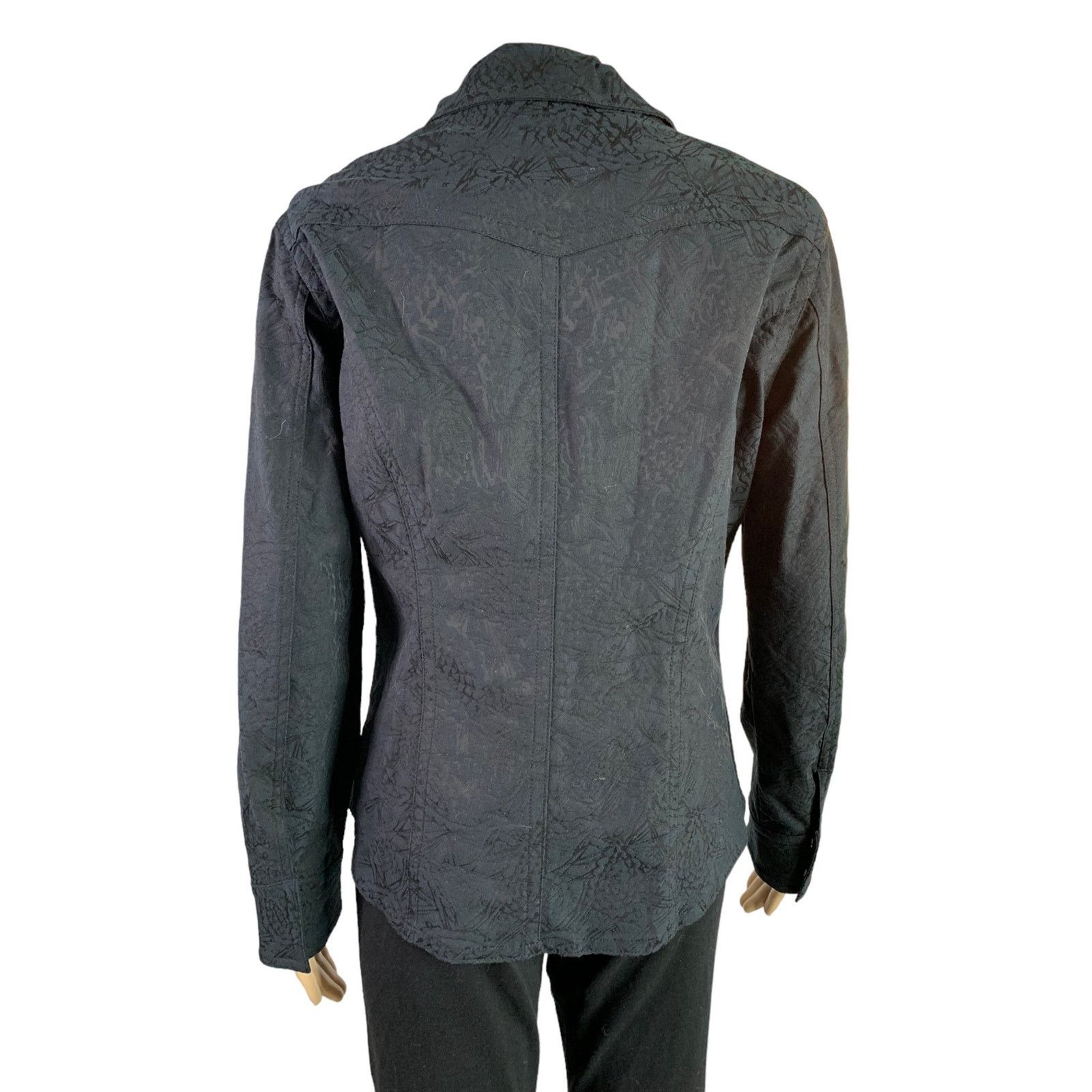 Chicos Chico's Women's Size 0 US 4 Mid-Length Jacket Black Size S / US 4 / IT 40 - 7 Thumbnail