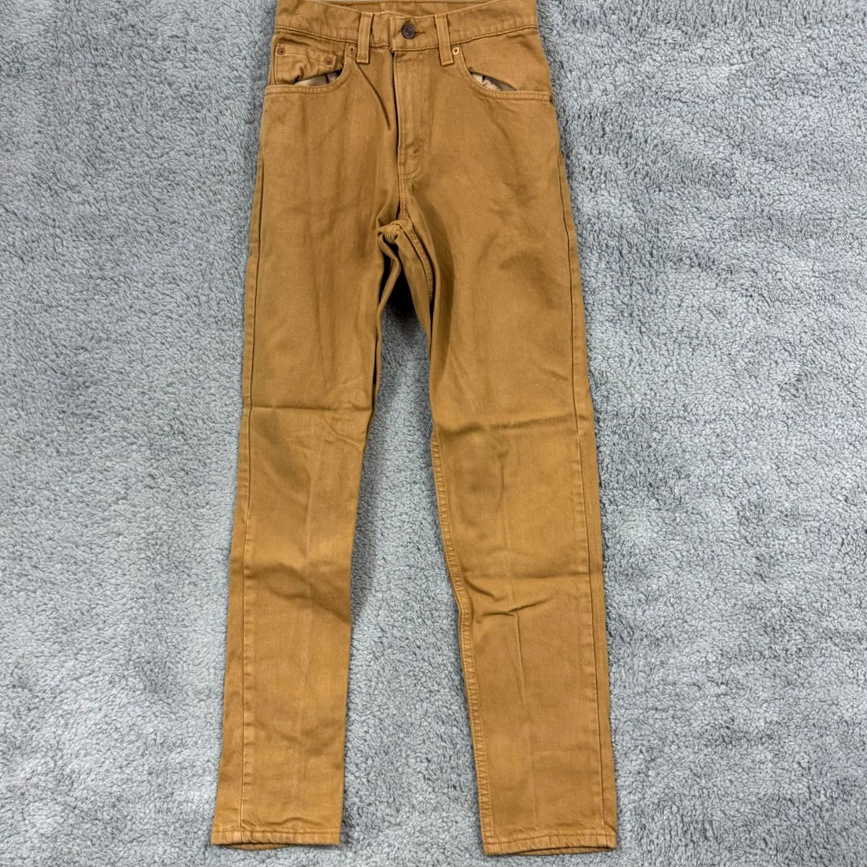 Levi's VINTAGE Levi's 550 Jeans Womens 3 M 26x29 Brown Tapered Leg Relaxed 90s USA Mens Womens Girls Boys Size 26" / US 2 / IT 38 - 2 Thumbnail