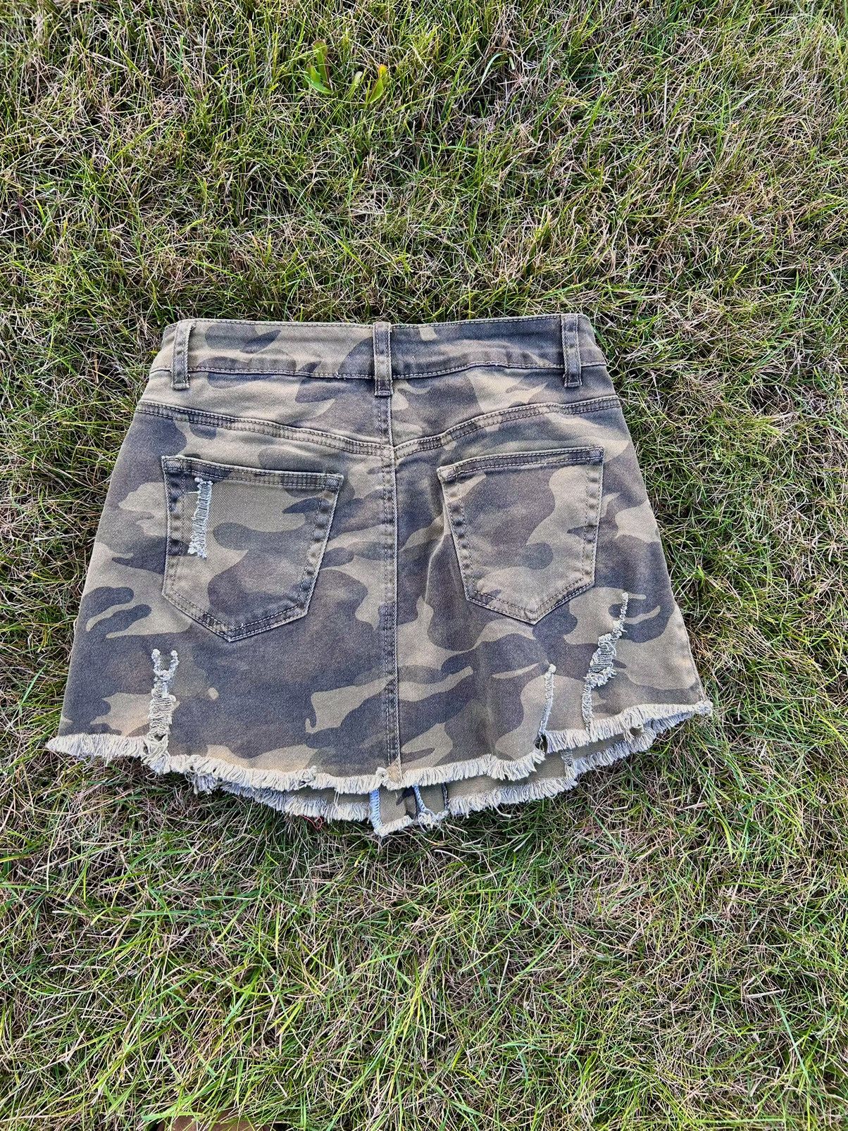 Other Dance & Marvel Camo Mini Skirt Size 27" / US 4 / IT 40 - 3 Thumbnail