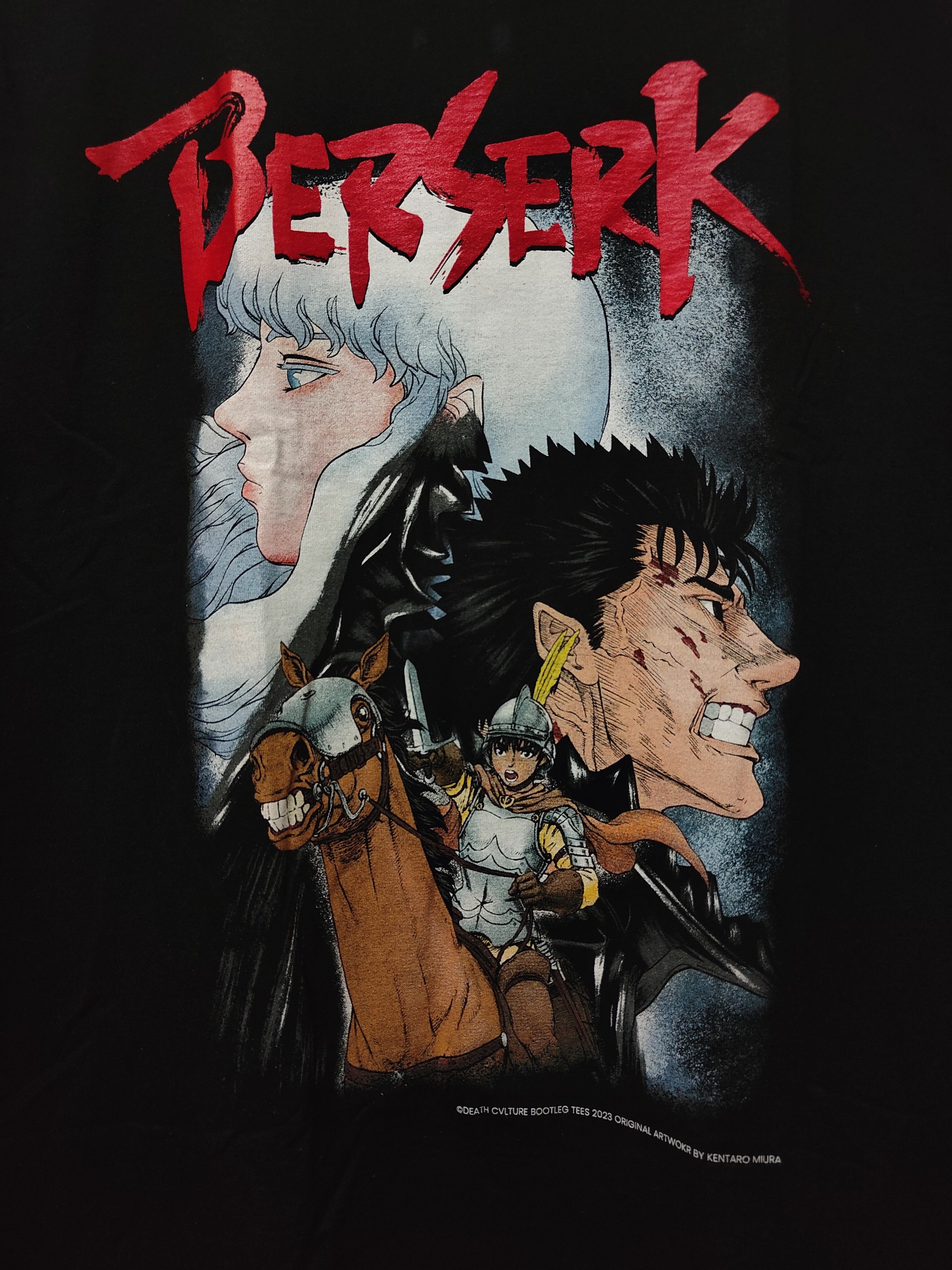 Anime Berserk Griffith, Guts, Casca T-shirt Size US XL / EU 56 / 4 - 2 Thumbnail