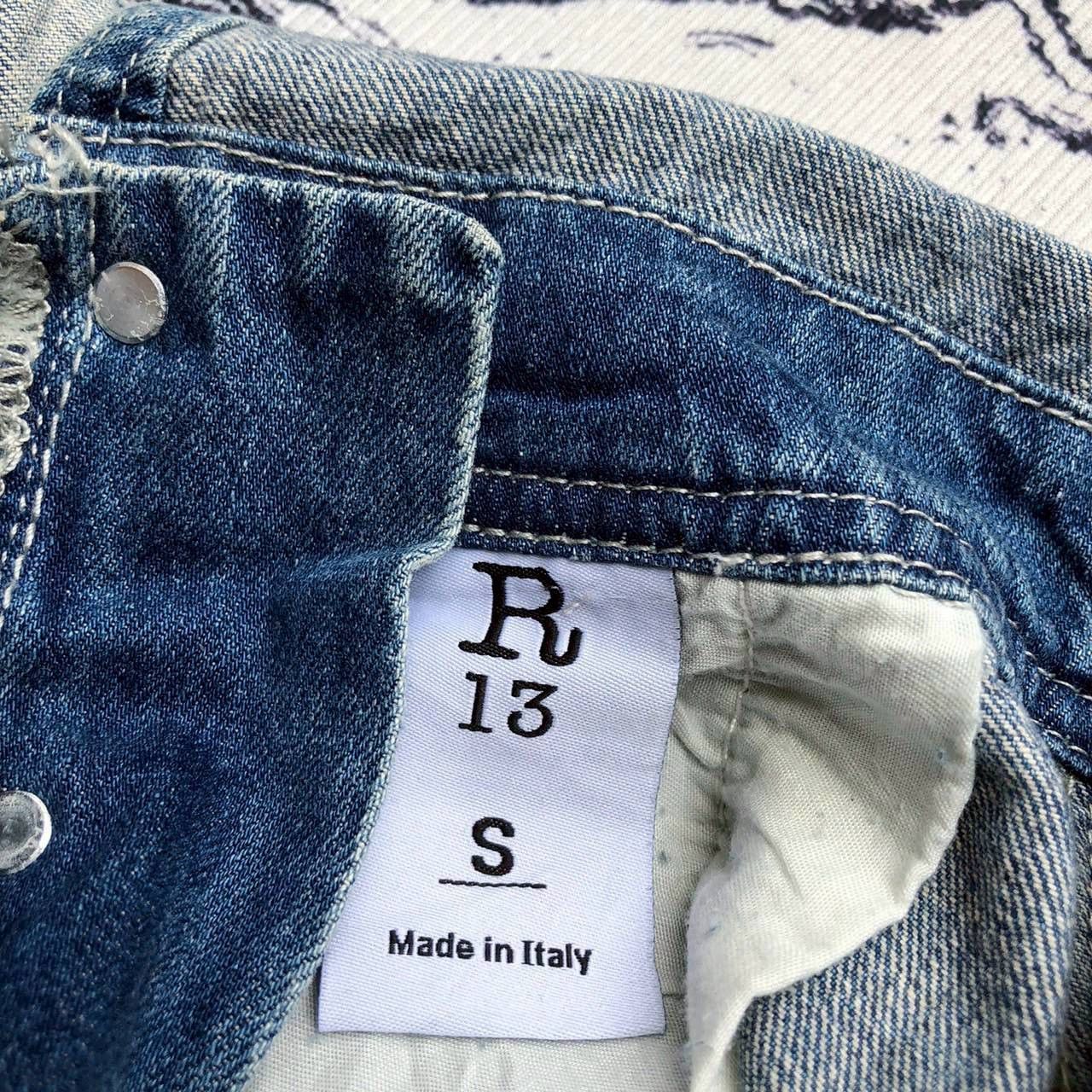 R13 R13 Distressed Denim Shorts Overalls Size 30" / US 8 / IT 44 - 9 Thumbnail