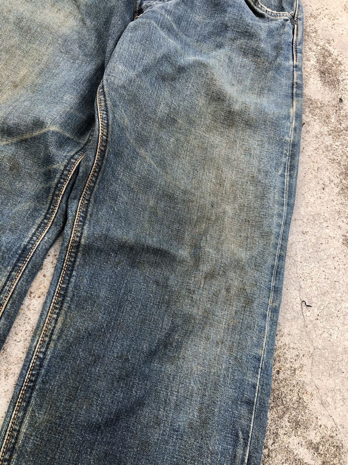 Lee WIDE LEG RUSTY BLUE VINTAGE SELVEDGE DENIM Size US 30 / EU 46 - 4 Thumbnail