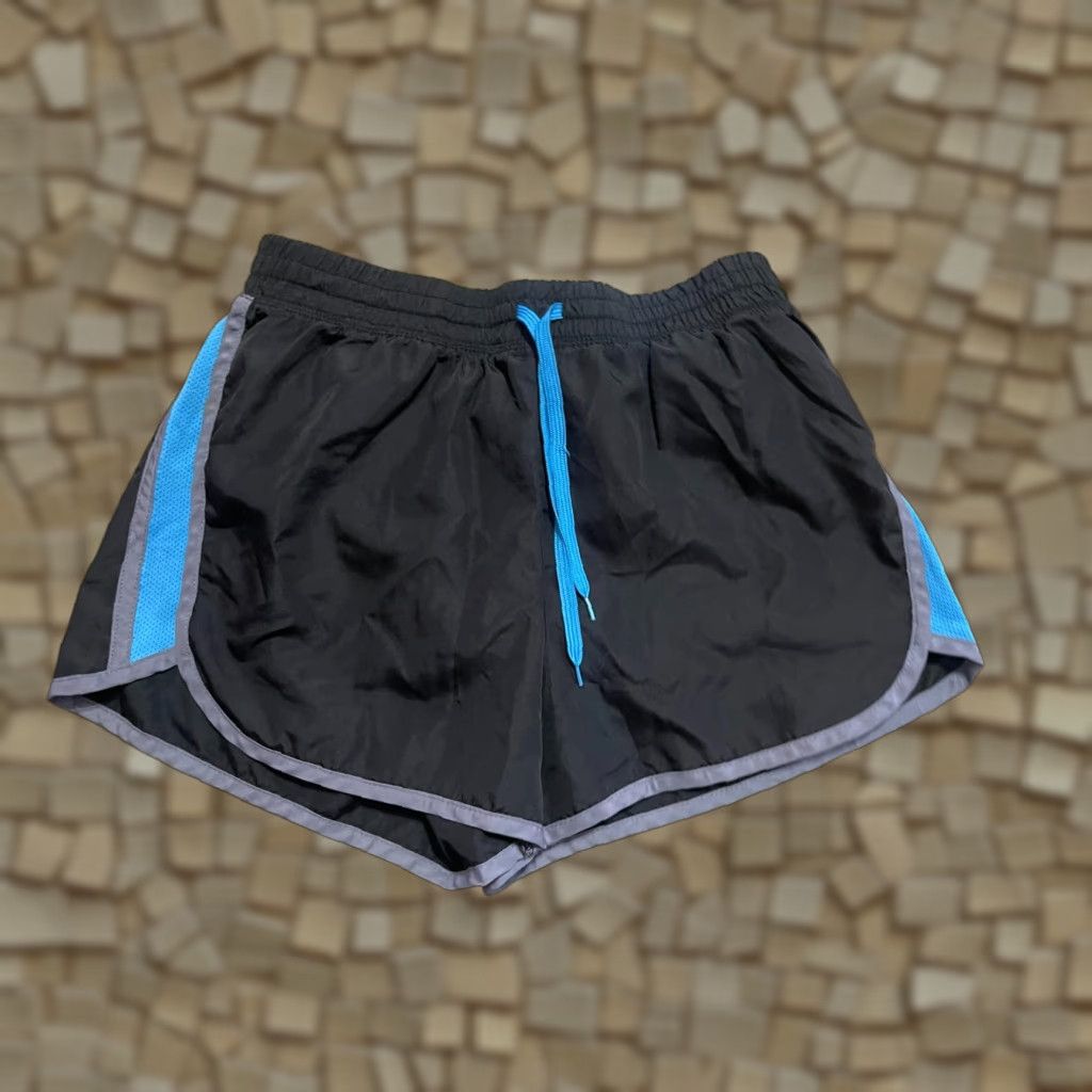 Vintage Energy Zone Shorts Women S Black Blue Drawstring Casual Size ONE SIZE - 1 Thumbnail