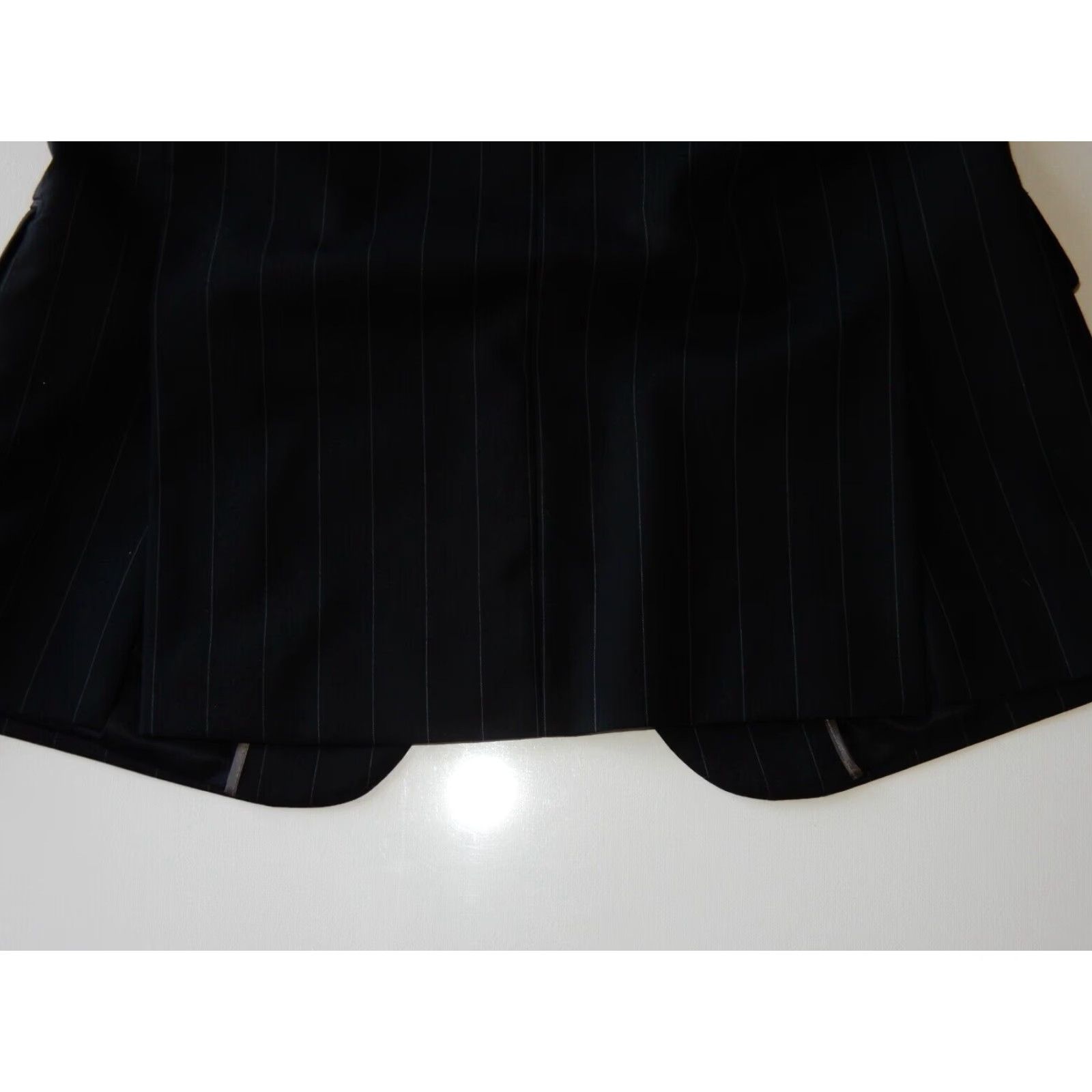 Express Express Men's 2 Piece Suit 38 Short Black Wool Size US 38 / EU 54 - 4 Thumbnail