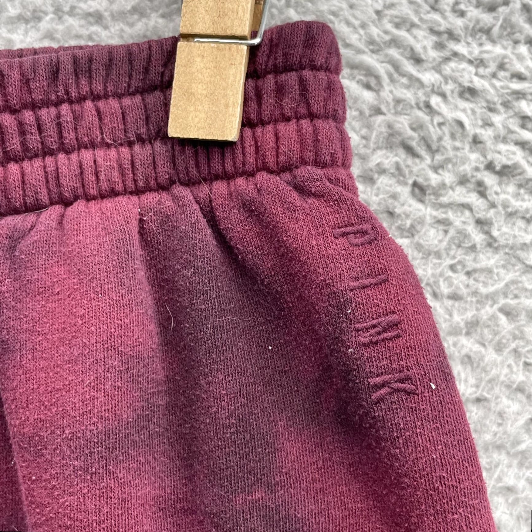 Victoria's Secret PINK Victorias Secret Sweatpants Womens 25x27 Burgundy TieDye Jogger Lounge Gym Size 28" / US 6 / IT 42 - 3 Thumbnail