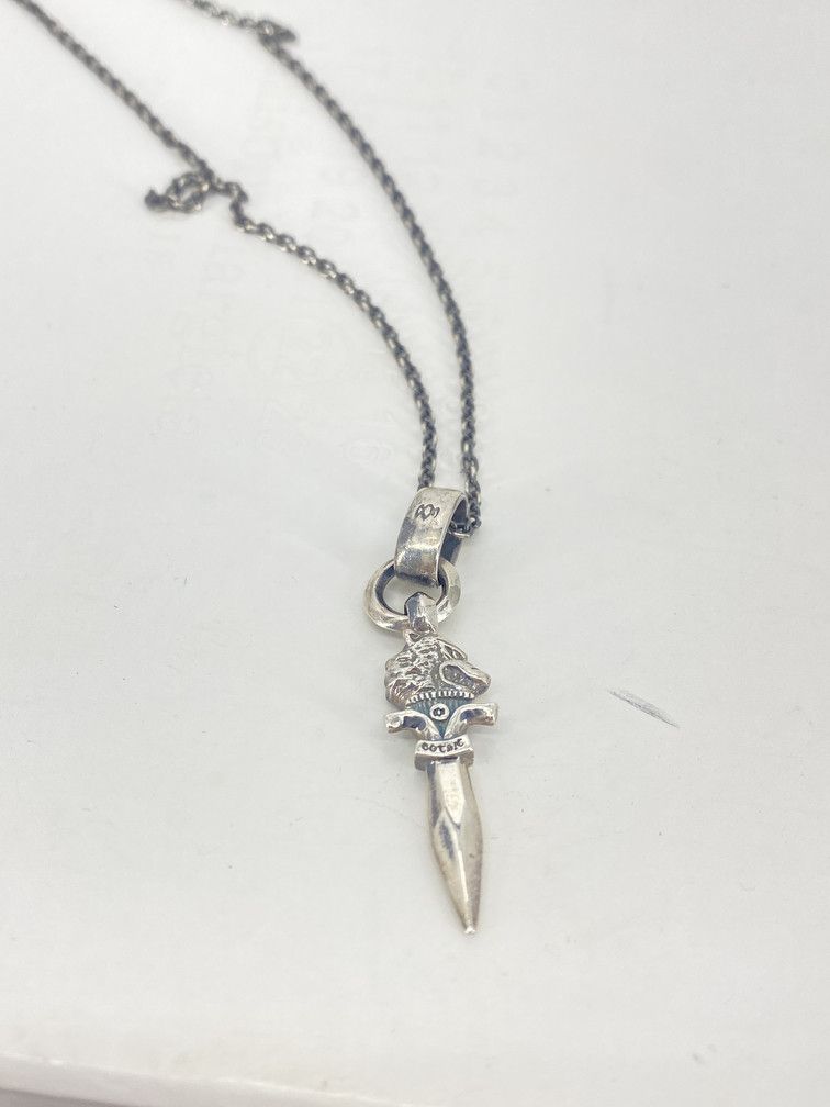 定価20万 ヨウジSILVER OVAL WOLF DAGGER PENDANT