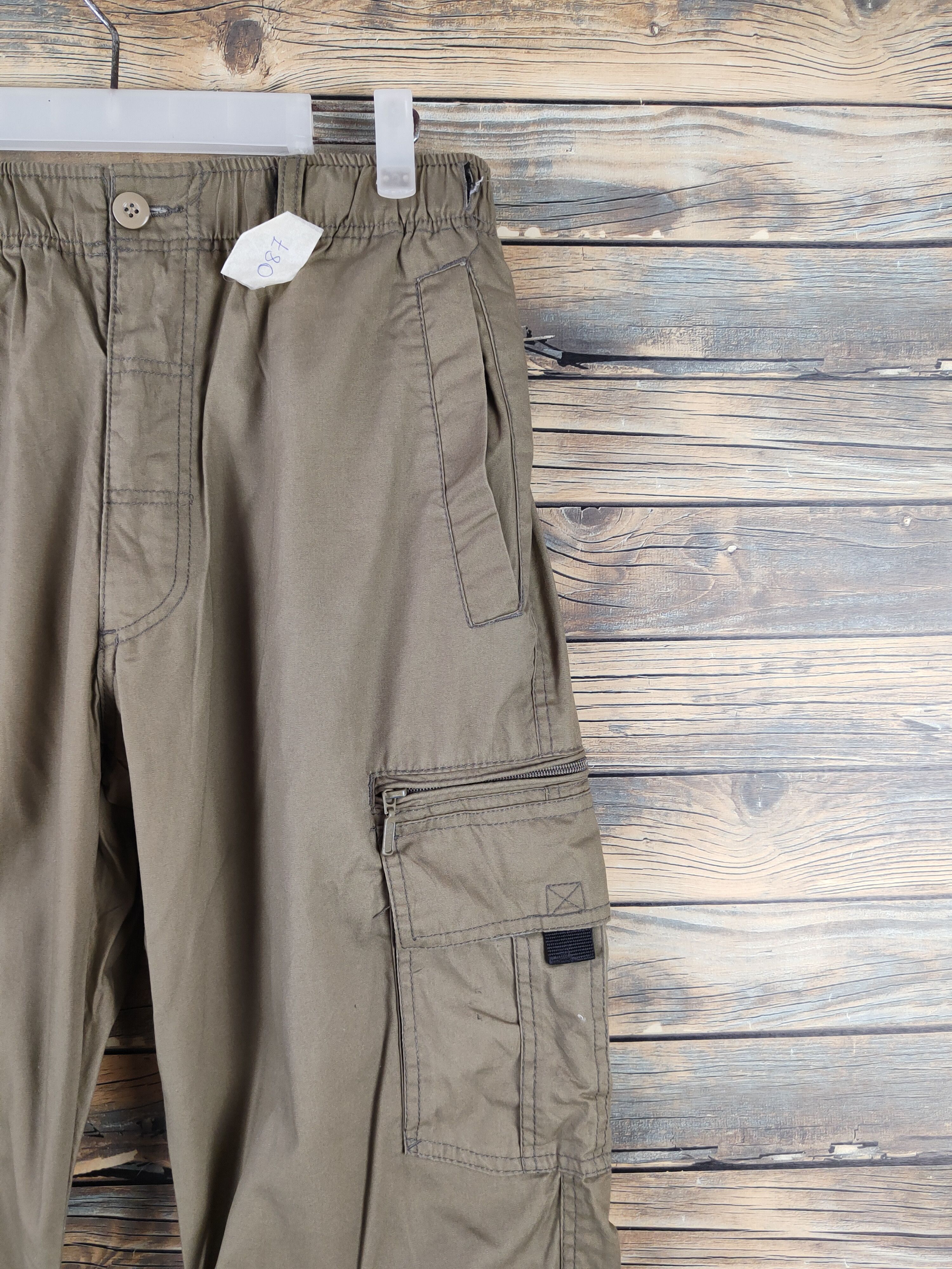 Japanese Brand DLL Brown Multipocket Tactical Cargo Pants #087 Size US 33 - 5 Thumbnail