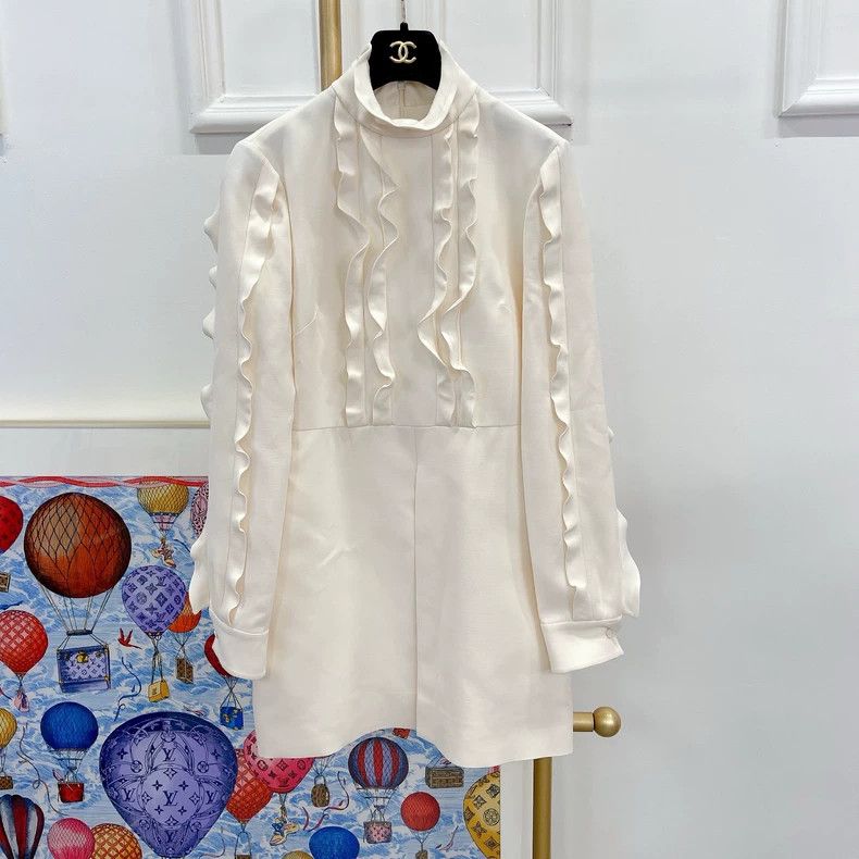 Valentino Valentino Ruffled long-sleeved dress Size XS / US 0-2 / IT 36-38 - 1 Thumbnail