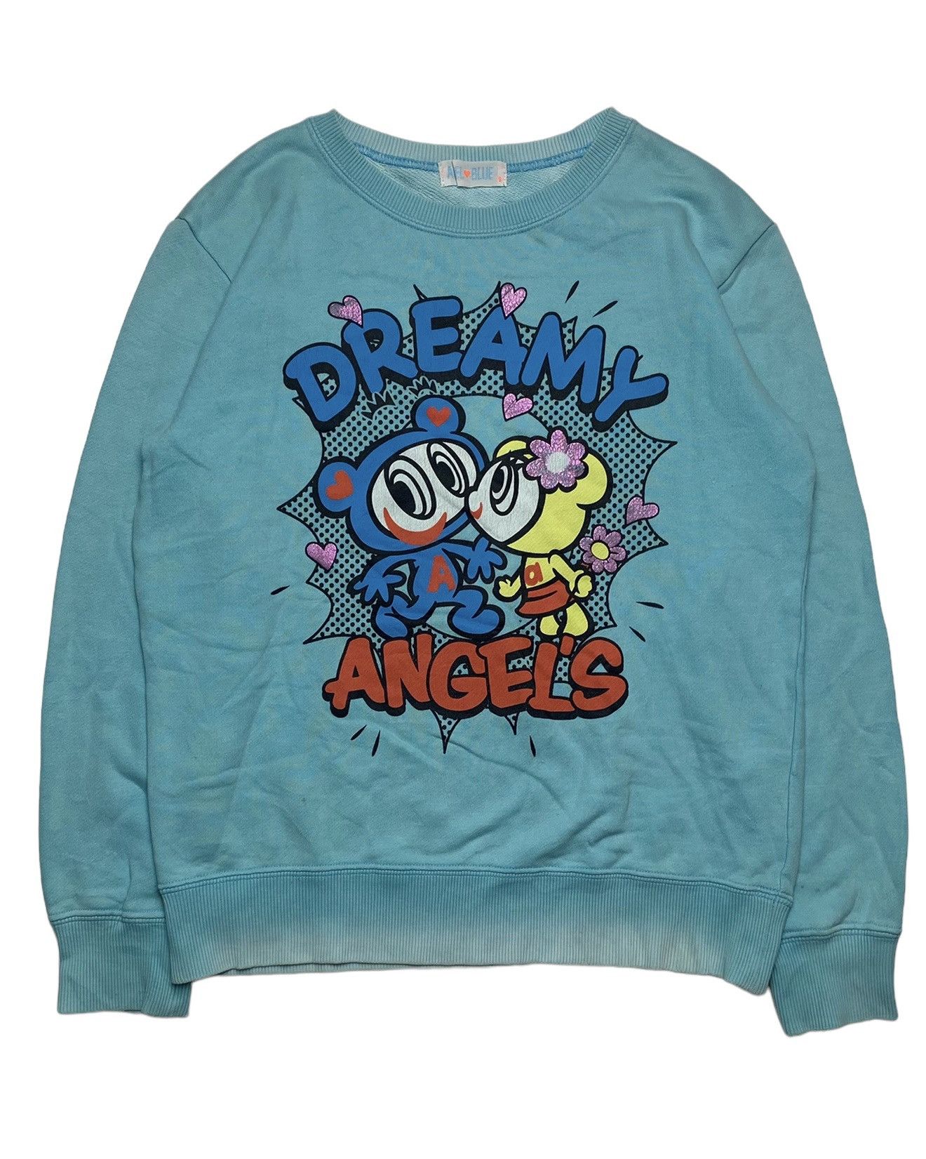 Image of 1990S Angel Blue - Dreamy Angels Crewneck, Women's (Size Small)